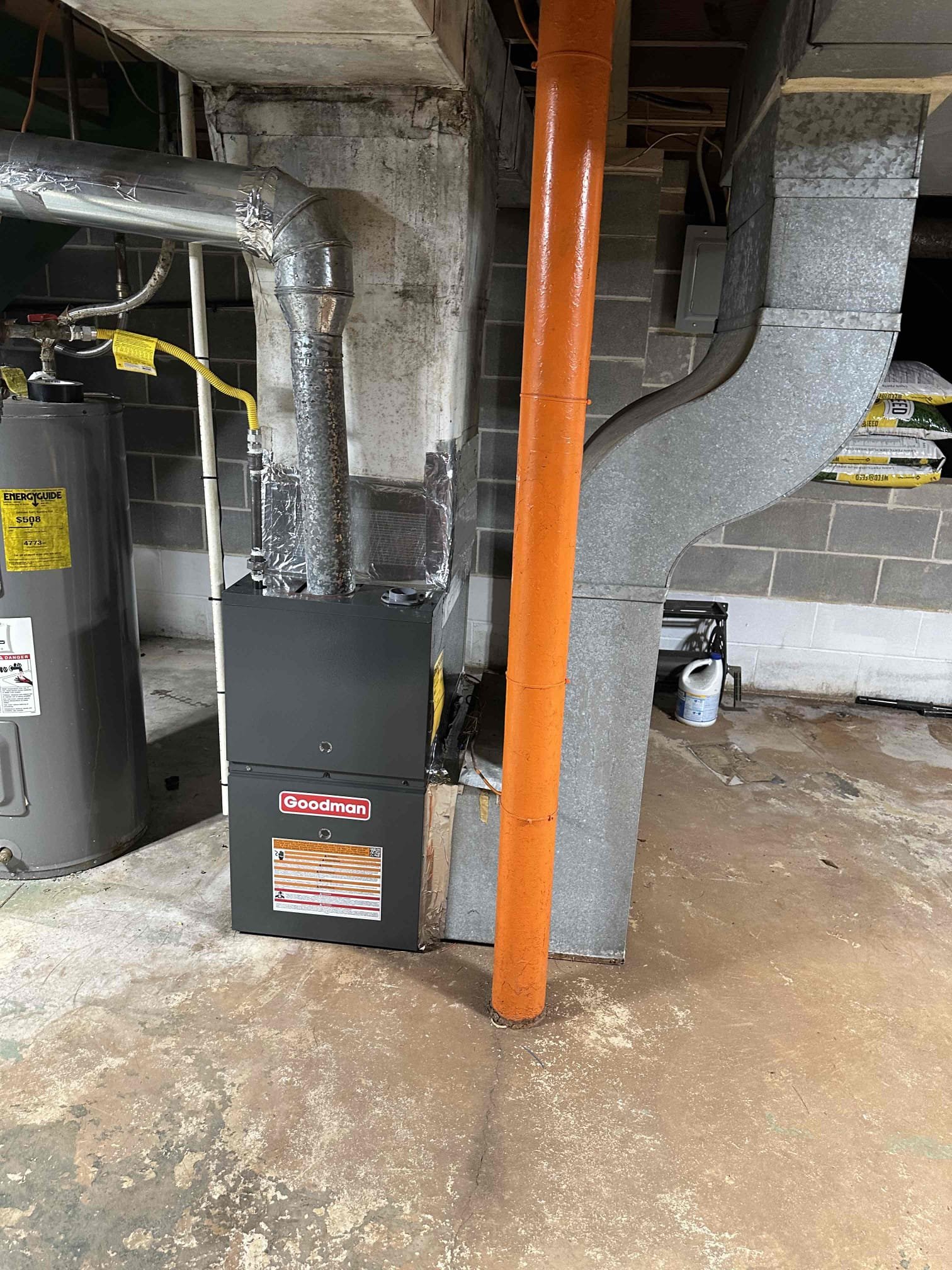 Installed warranty furnace everything in the system is up and running properly no signs of any issues with the equipment. Customer is extremely satisfied.
