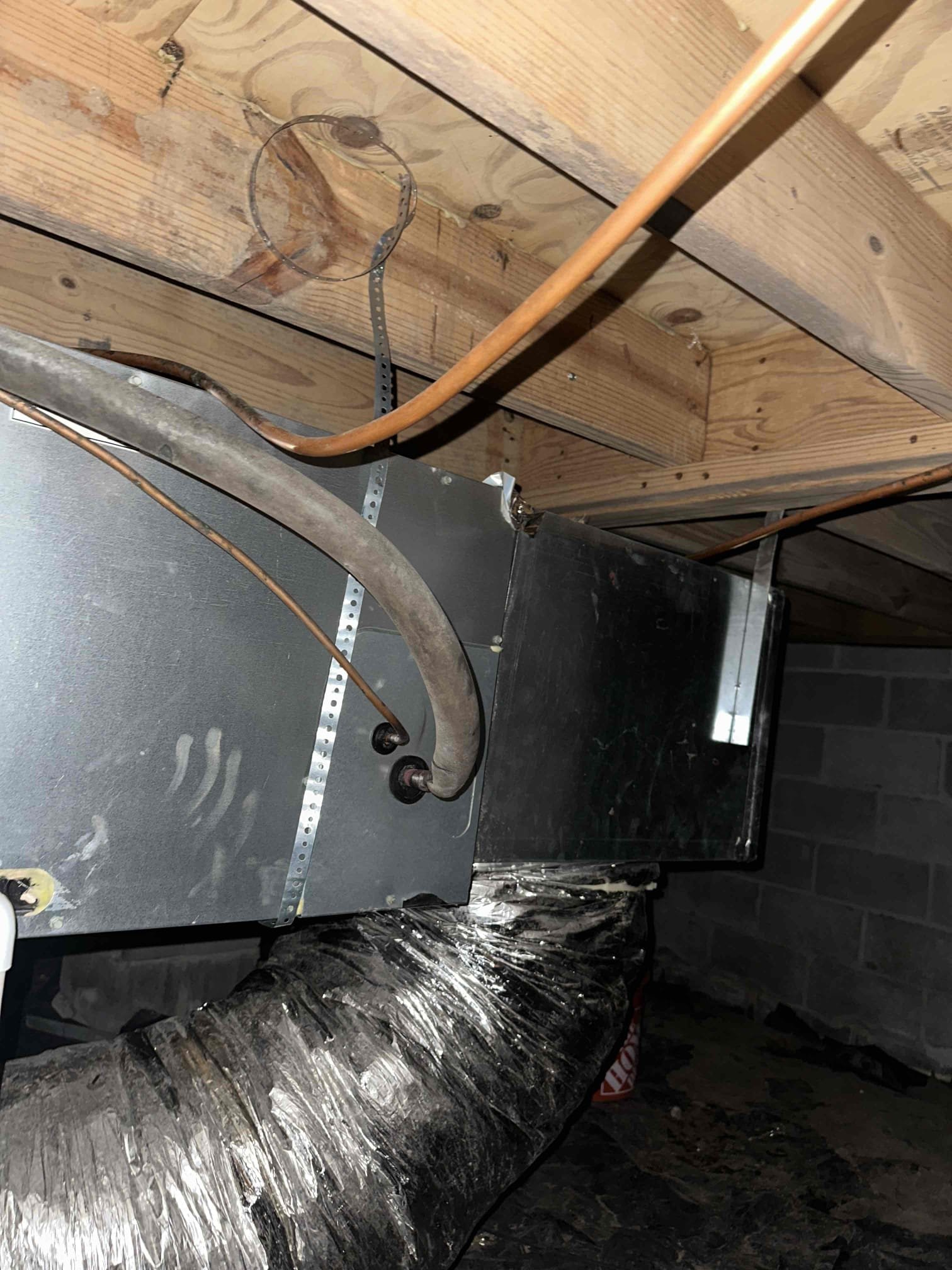 Arrived on job finished complete install of system need to return to put on thermostat system. We’re not going to cooling got them up and running in heat for tonight. We’ll have to go back to put on a thermostat.