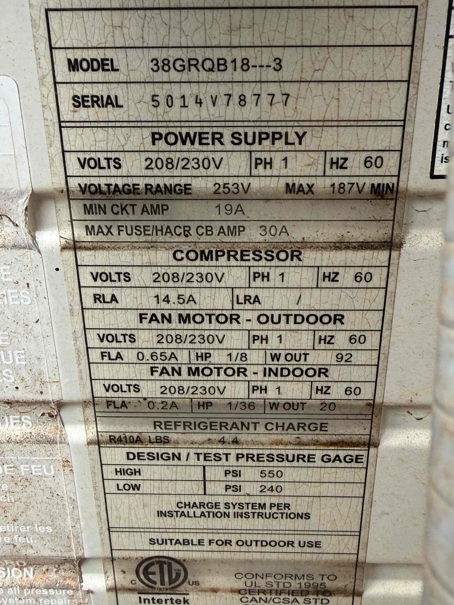 The system here is a mini split, the model is 2014, which is impressive due to it not being built for what it’s been used for. It is not ideal to run in cooling mode year-round due to the extreme temperatures within the winter and trying to maintain 65° inside of a data room. Key factors need to be taken in to consideration of baffles being put in front of the unit to keep wind off the unit during the winter time as well as consideration to replace the mini split here now with a system that is built for extreme temperatures, which will hold up to the fact that it runs in AC year-round. Low outdoor ambient kits installed from day one, baffle kits to keep the wind off the unit outdoors installed from day one and the system itself built for those type conditions is key factors in considering replacing the system. Having said that the 2014 system is going on 12 years old of extreme use. We’ve had 14 winners where this thing has struggled to maintain cooling mode with outdoor cold temperatu