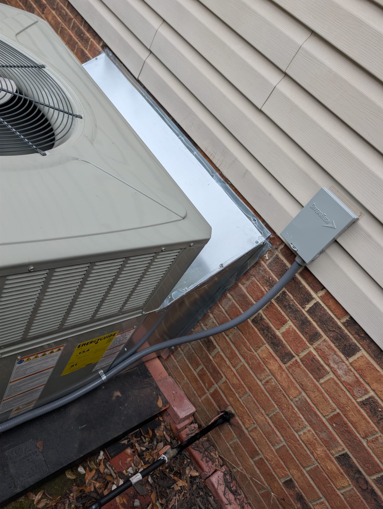 Replaced 2ton gas package unit. Replaced pad, thermostat, disconnect and whip. Installed 20x20x4 Aprilaire filter inside unit on return side. Reworked gas line to remove appliance connector on the outside. Removed existing air cleaner and broken trunkline and ran new flex duct to new square to rounds. Verified operation in heating mode. System is operational at time of departure.