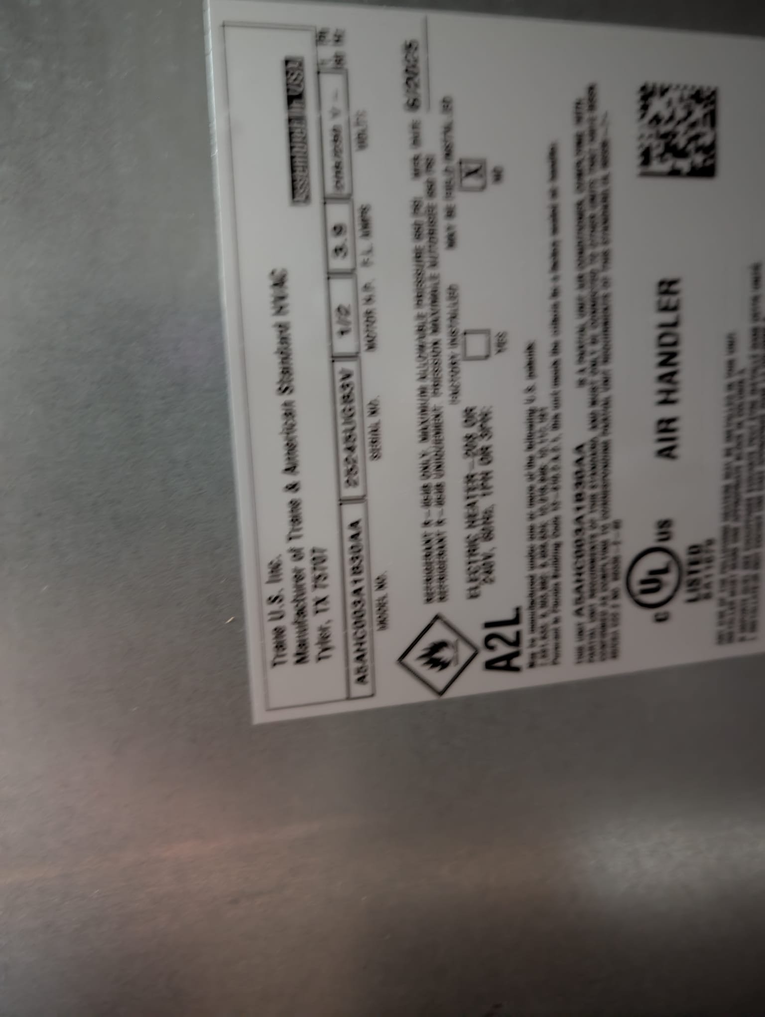 Replaced 2.5-ton heat pump air handler. Replaced both disconnects and whip. Replaced pad, thermostat, and plenums. Rehung air handler. Pressure tested line set and pulled below 500 microns.
Need to return with a wifi thermostat. Verified operation in heating mode. System is operational at time of departure.