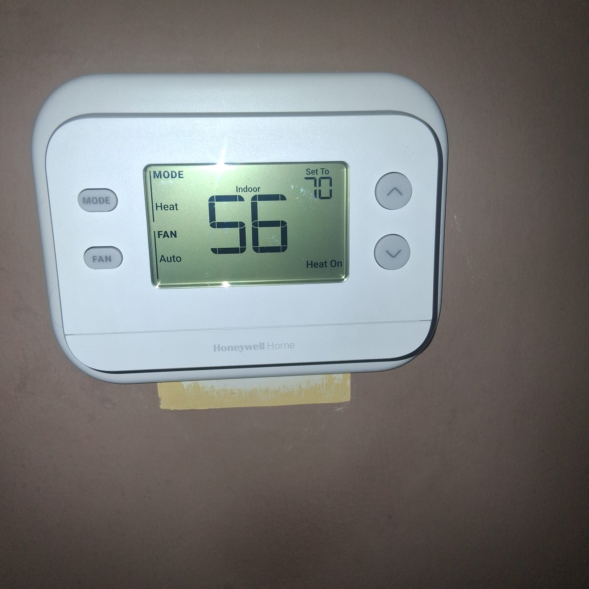 System wasn't running upon arrival. Thermostat was calling but not heating. Checked wiring and program and put thermostat back on the wall. System began to operate and was displaying faults. Ran for ten minutes then lowered desired temp. System shut off and then increased the desired temp to make sure it would operate again. It kicked back on and began heating. The thermostat is ether faulty or was not secured to the wall plate well. If customer experiences this again, I would recommend replacing the thermostat. Due to road and weather conditions, I was not able to stay long and almost got stuck on customers road due to snow. I need to get with management and stock truck. 


Returned Monday to replace faulty thermostat from the factory. After replacing the thermostat, I observed the heat operation. The unit did kick on and begin Heating. It reached its set point and turned off at which time I opened the front door and back door. So that the new thermostat would drop naturally and kick 