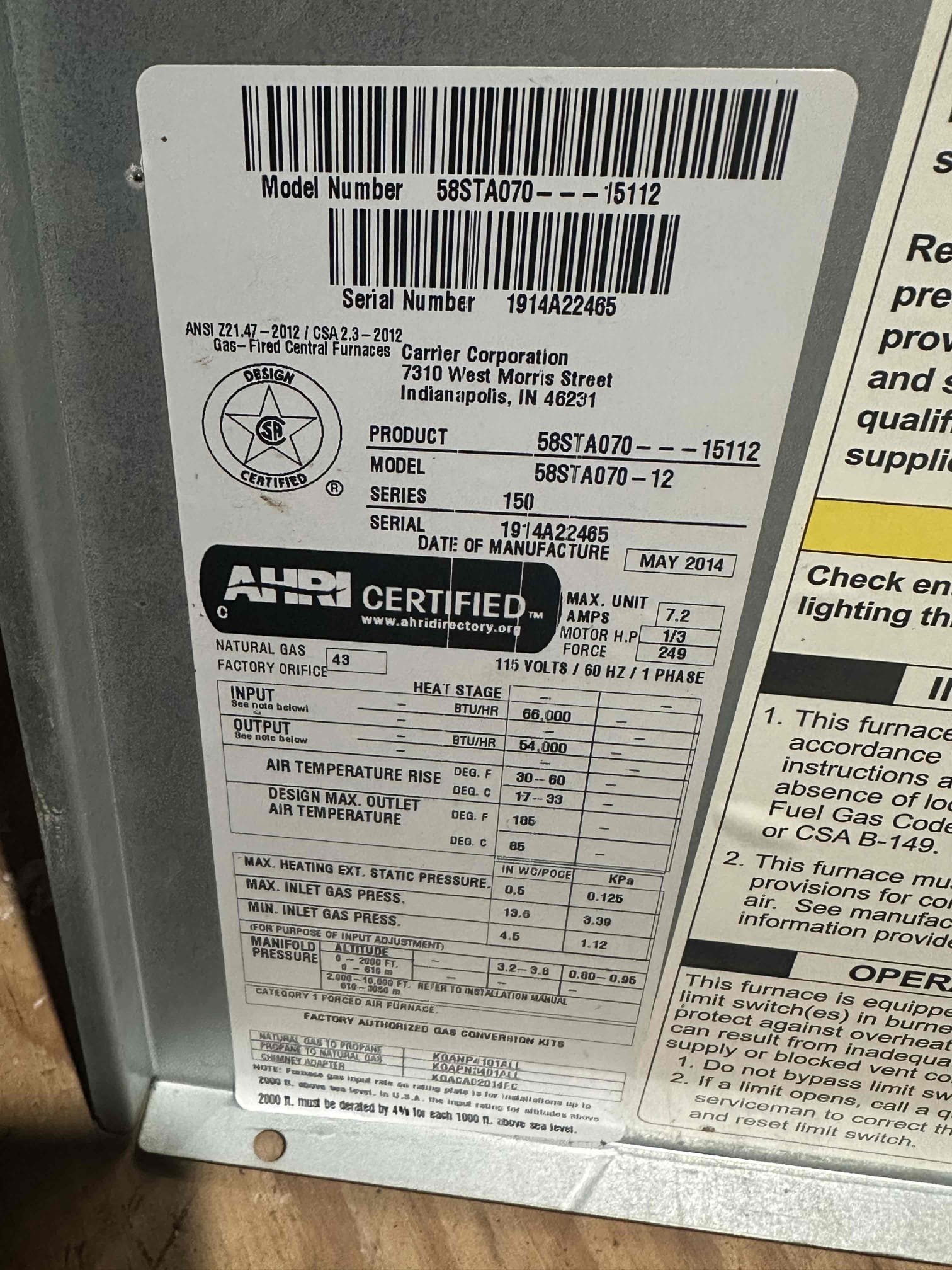 Arrived on job bad draft motor customer had to go to work will talk to him tonight to resolve issues 