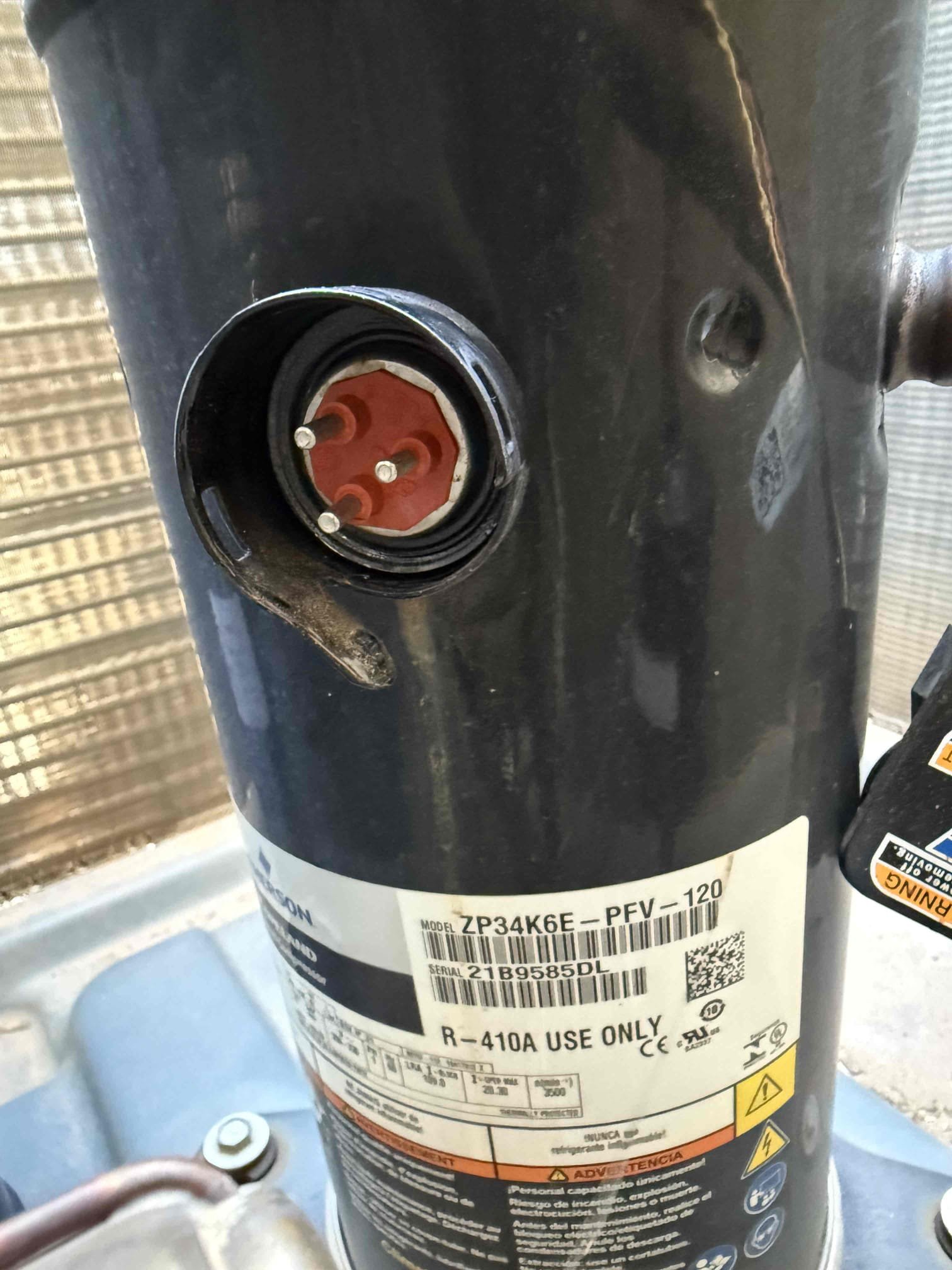 I read the notes from the last technician that was out just a day over a week ago eight days ago. I see where the contactor was replaced in the attic, but the contactor was burnt again. I don’t see any immediate wiring issues nor inside of the disconnect, but this time not only did it kill the indoor unit contractor but it also dead short the ground the compressor please see pictures uploaded to documents. I had the homeowner help me record outdoors to do the pen test and it is an absolute dead short ground between any selection of two pins on the three runs start common pan test on the compressor. It is an absolute dead short ground. Please note that in the main panel where the power comes in at the indoor unit and the outdoor unit are the first two breakers under that load. This was an absolute power surge, and it is an intermittent power surge of some kind because the technician again like I said, just replaced the contactor in the attic and it is gone again as well as the compresso
