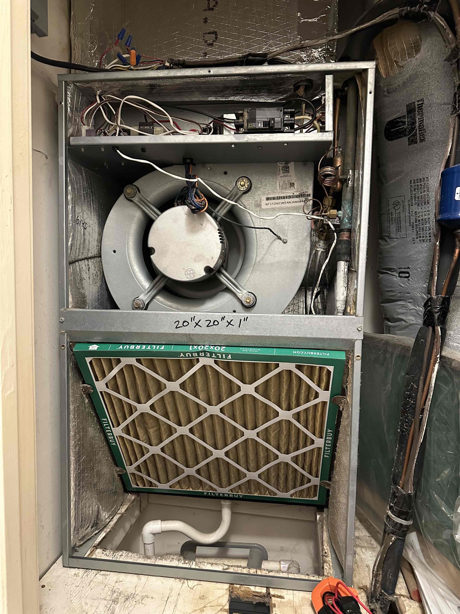 Arrived on job for a tuneup the tuneup on the full system found out system is running properly. Other than the fact of the inside of the unit is very disgusting. It’s when Customer showed Customer everything inside of the unit explain that the inside of the air handler needs to be deep, cleaned quoted a duck cleaning as well Customer is buying home from owner and just wants to make sure everything is running properly for the unit went through full system found that blower motor is over ramping just a little bit due to the amount of dust on the wheel.