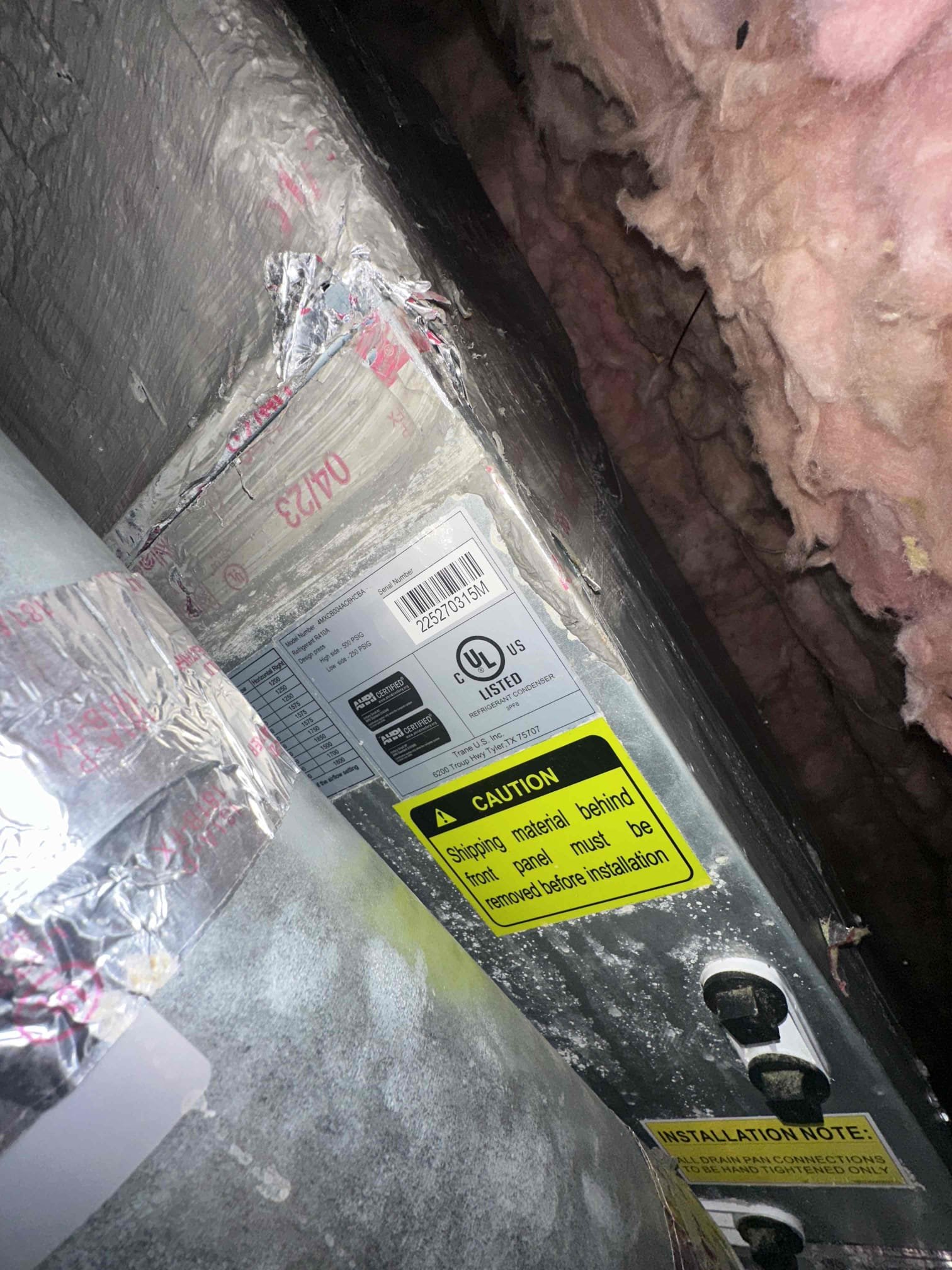 Arrived on job found system vent not replaced to double wall needs to be replaced with iaq and water heater needs to be replaced 