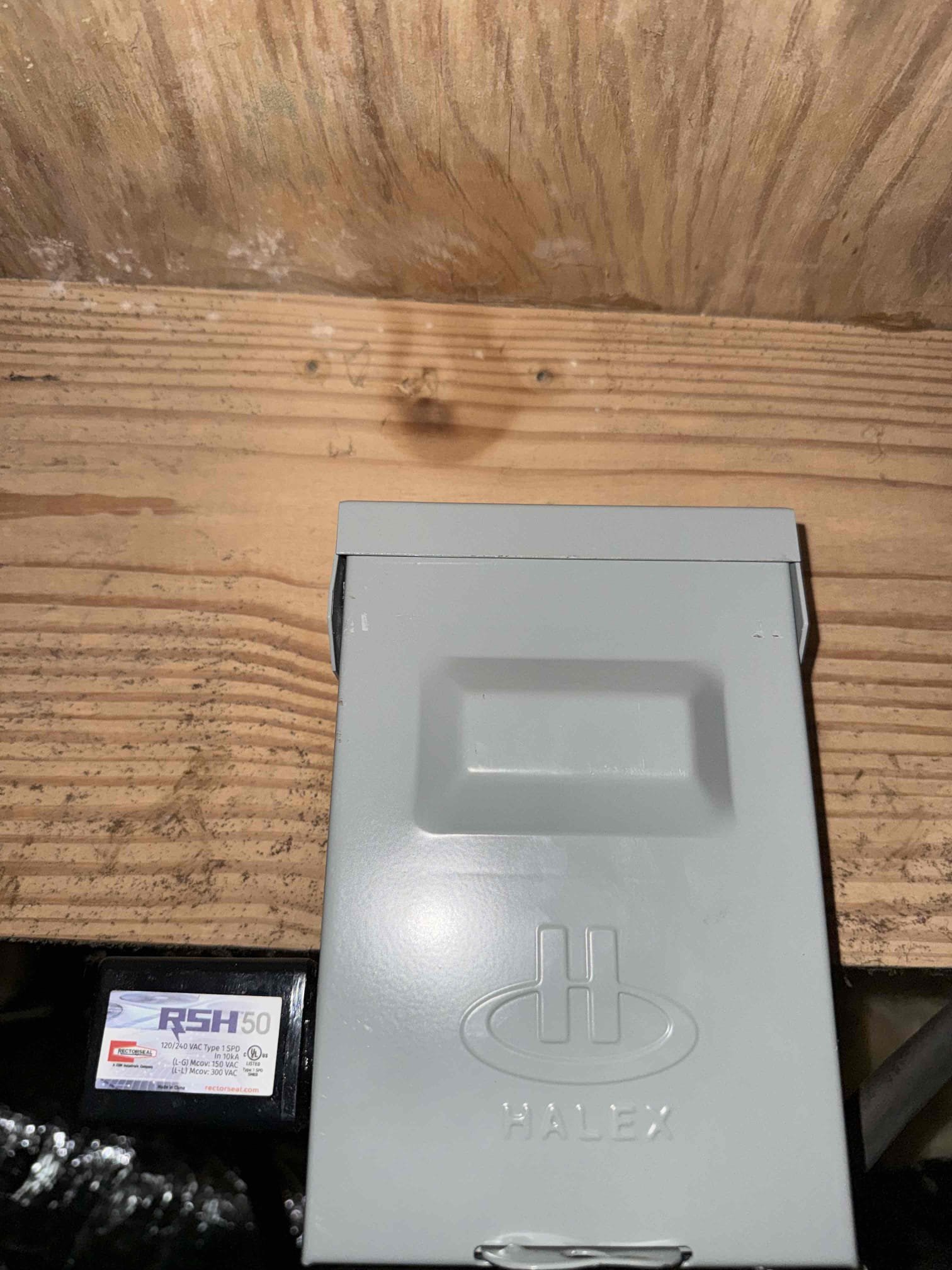 Installation of new 60 amp service disconnect and serve protection in the crawlspace