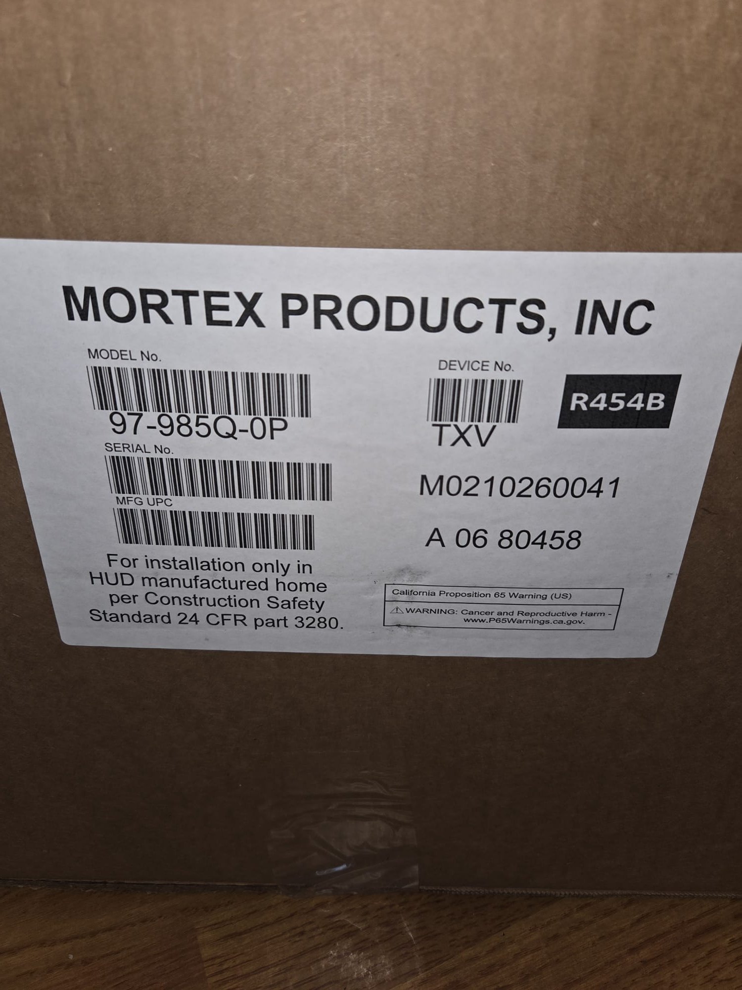 Installation of new 2.5 ton heat pump split system for mobile home. Moving thermostat from the existing location to right beside the air handler on the small wall.

Ran new line set because the old was coated with soot inside. Reconnected drain line and installed new 20x20x1 grille. Verified system in cooling. System is operational at time of departure.