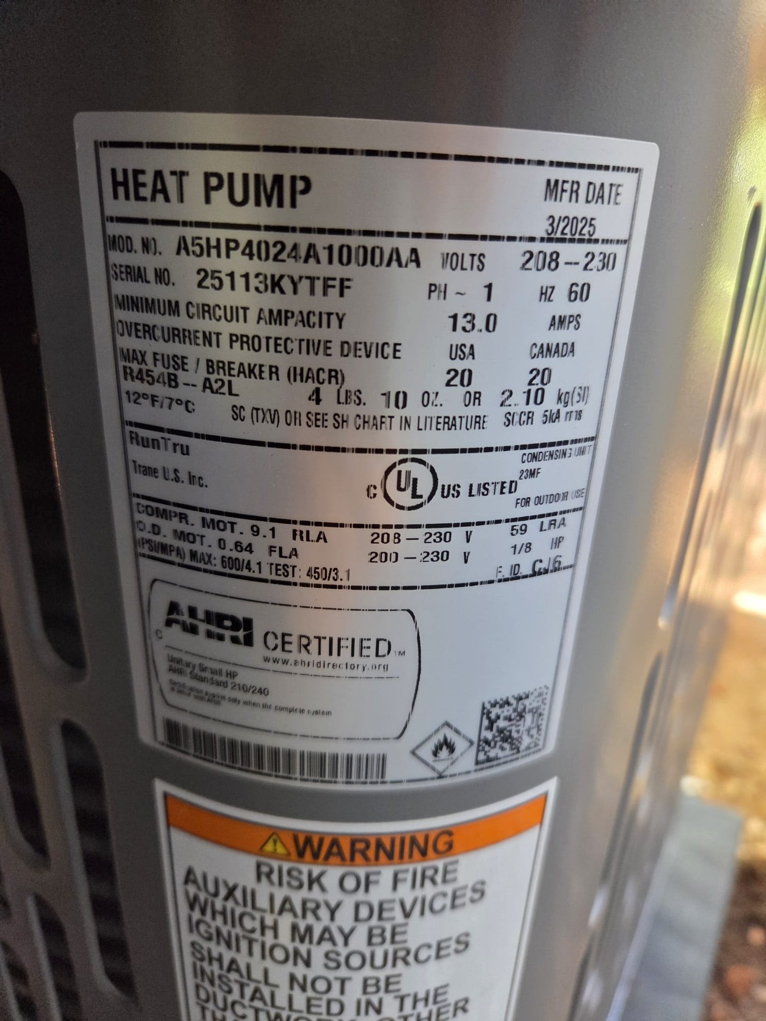 Replaced 2 ton heat pump and air handler. Ran new line set and replaced disconnect, whip, pad, and wifi thermostat. Replaced breakers to the correct size. System is operational at time of departure.