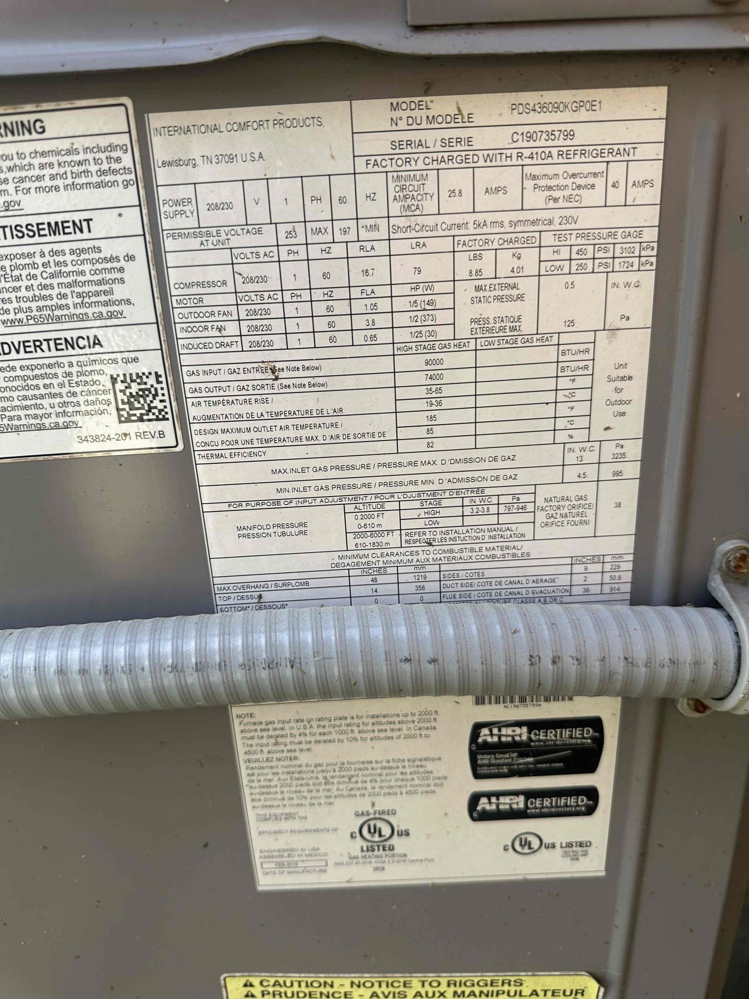 Arrived on site to perform a full system tune-up. Conducted a comprehensive inspection of the entire system, including all major components such as the compressor, condenser fan motors, and blower motor.

During the inspection, identified that the condensate drain line is not properly connected and will need to be corrected to ensure proper drainage and prevent potential water issues. Additionally, observed that the ductwork “doghouse” only covers the top portion of the duct system, leaving the remaining sections insufficiently protected.

Recommended installation of a surge protector to help safeguard the system from electrical damage and improve overall reliability.


Customer wants to do gold package customer wants to be penciled in for June 1 give her a call.