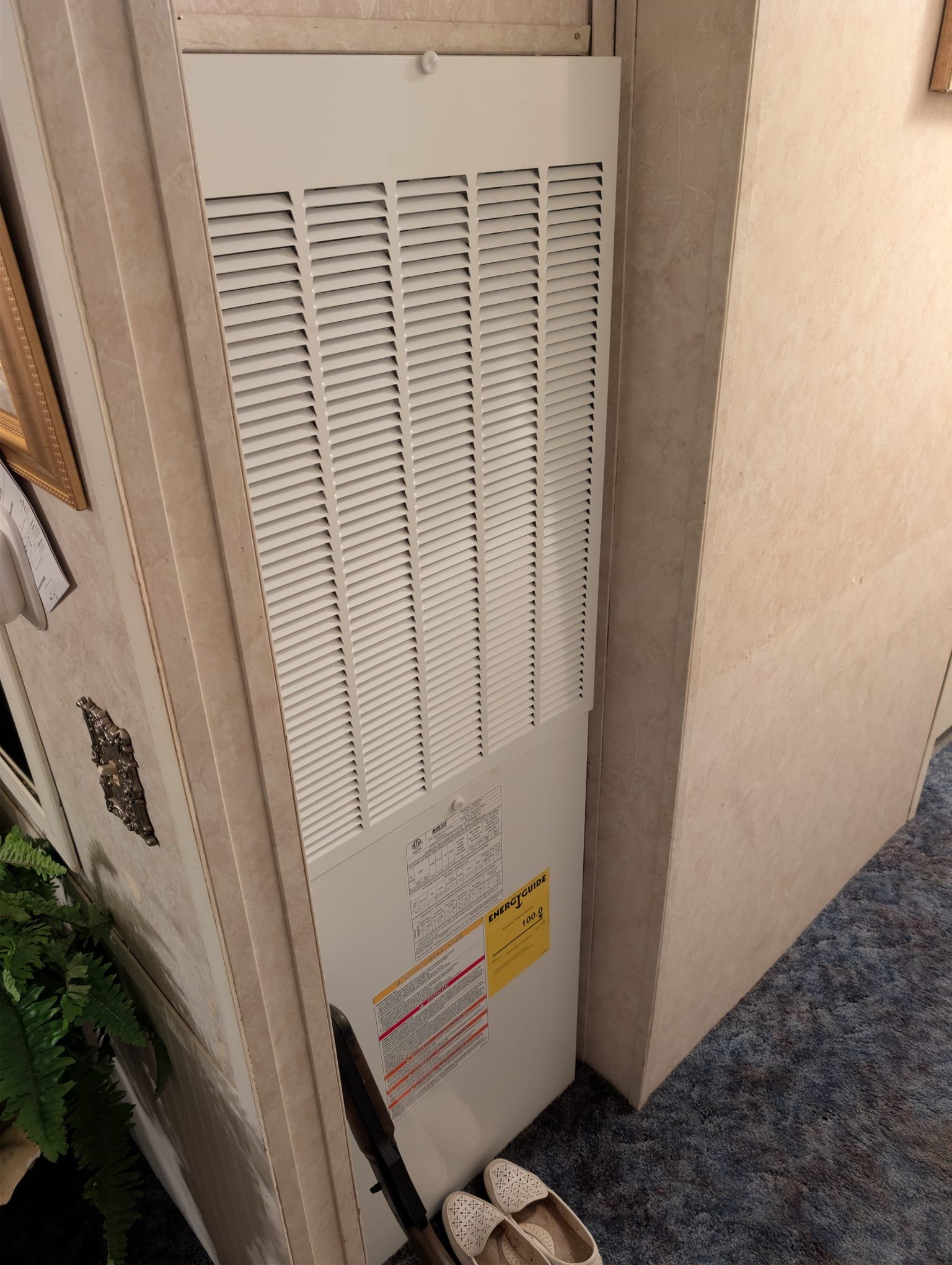 Installation of 2.5-ton heat pump/AC – mobile home downflow air handler

Replaced electric furnace, evap coil, and heat pump. Replaced pad, disconnect and whip, and thermostat. Verified operation in heating and cooling mode. System is operational at time of departure.