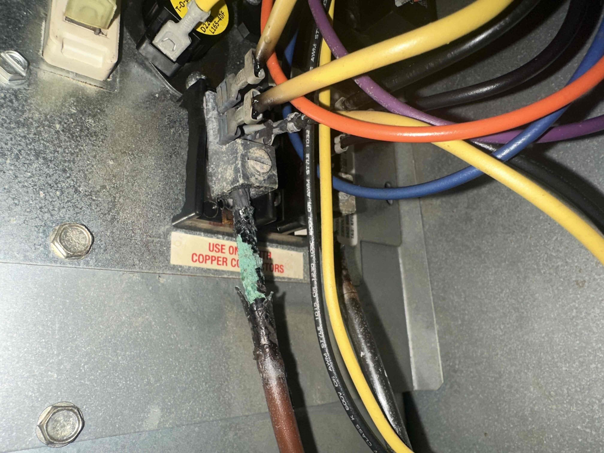 Arrived on site and spoke with the customer regarding concerns with the HVAC system, which was originally installed by another company approximately four years ago. Performed a thorough inspection of the system and found that it has sustained significant electrical damage. The high-voltage components are burnt up, indicating a major failure within the system.

Discussed findings in detail with the customer and explained the extent of the damage, along with potential safety concerns associated with operating the system in its current condition. Due to the severity of the issue and the fact that the installation was completed by another company, the customer has elected to contact the original installing company (or another provider) to proceed with repairs.

System was left off to prevent any further damage or safety hazards. Customer understands the situation and next steps.