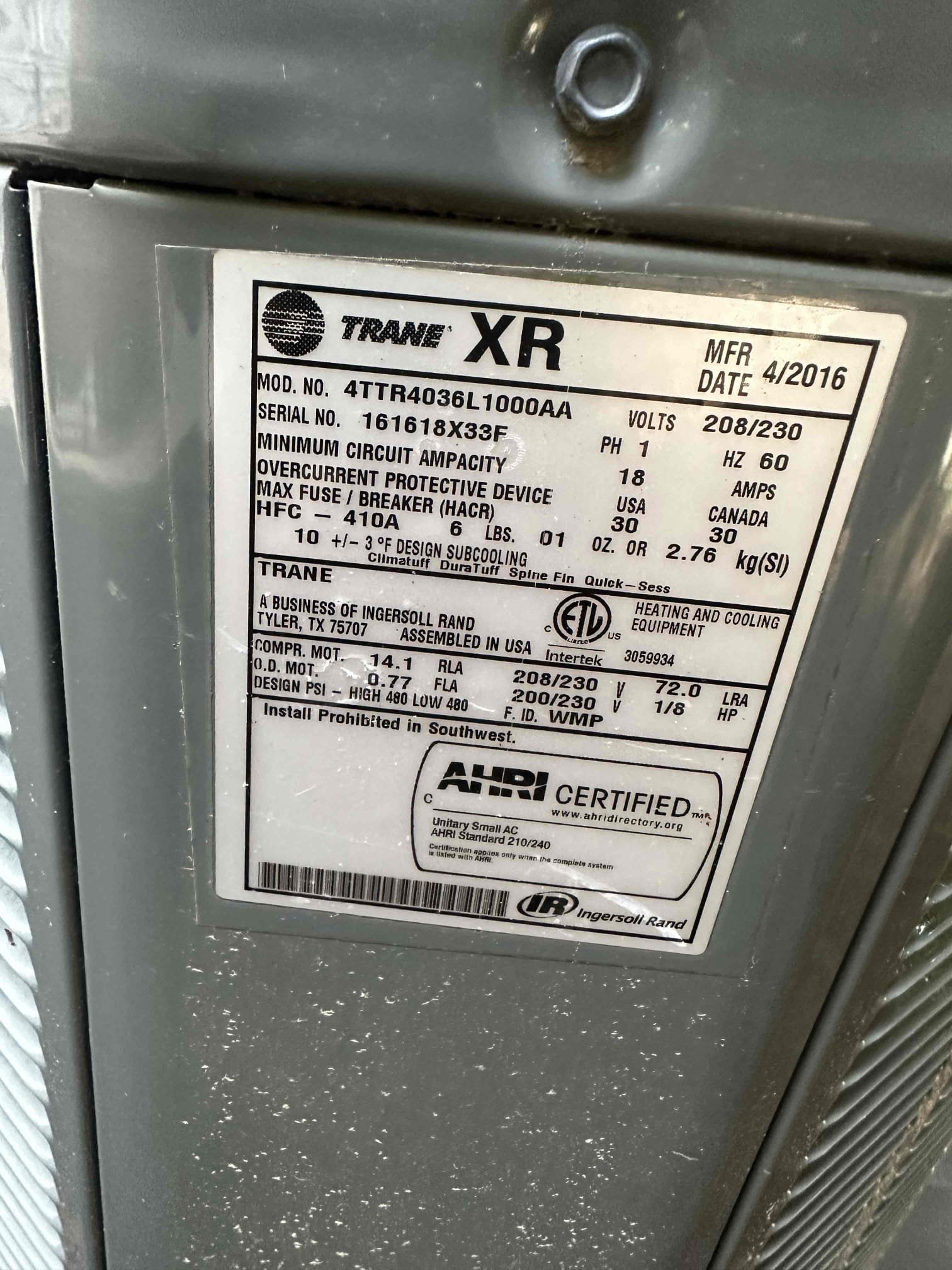 Arrived on site to inspect both the main level and upstairs HVAC systems due to reported performance issues. Performed a full diagnostic evaluation on both systems and found multiple mechanical and operational concerns affecting system performance and reliability.

System 1 – Main Level Unit:
Inspection revealed the compressor is grounded internally and has failed, preventing the system from operating properly. Also found the indoor blower wheel to be in poor condition due to age, extended life cycle, and lack of routine maintenance. The blower wheel buildup and wear are restricting proper airflow and contributing to overall system inefficiency. At this time, the system is not operating correctly and repairs or replacement options should be considered.

System 2 – Upstairs Unit:
System is operating improperly due to low R-22 refrigerant levels caused by a leak in the evaporator coil. Refrigerant loss is negatively impacting system cooling performance and efficiency. Further inspection 