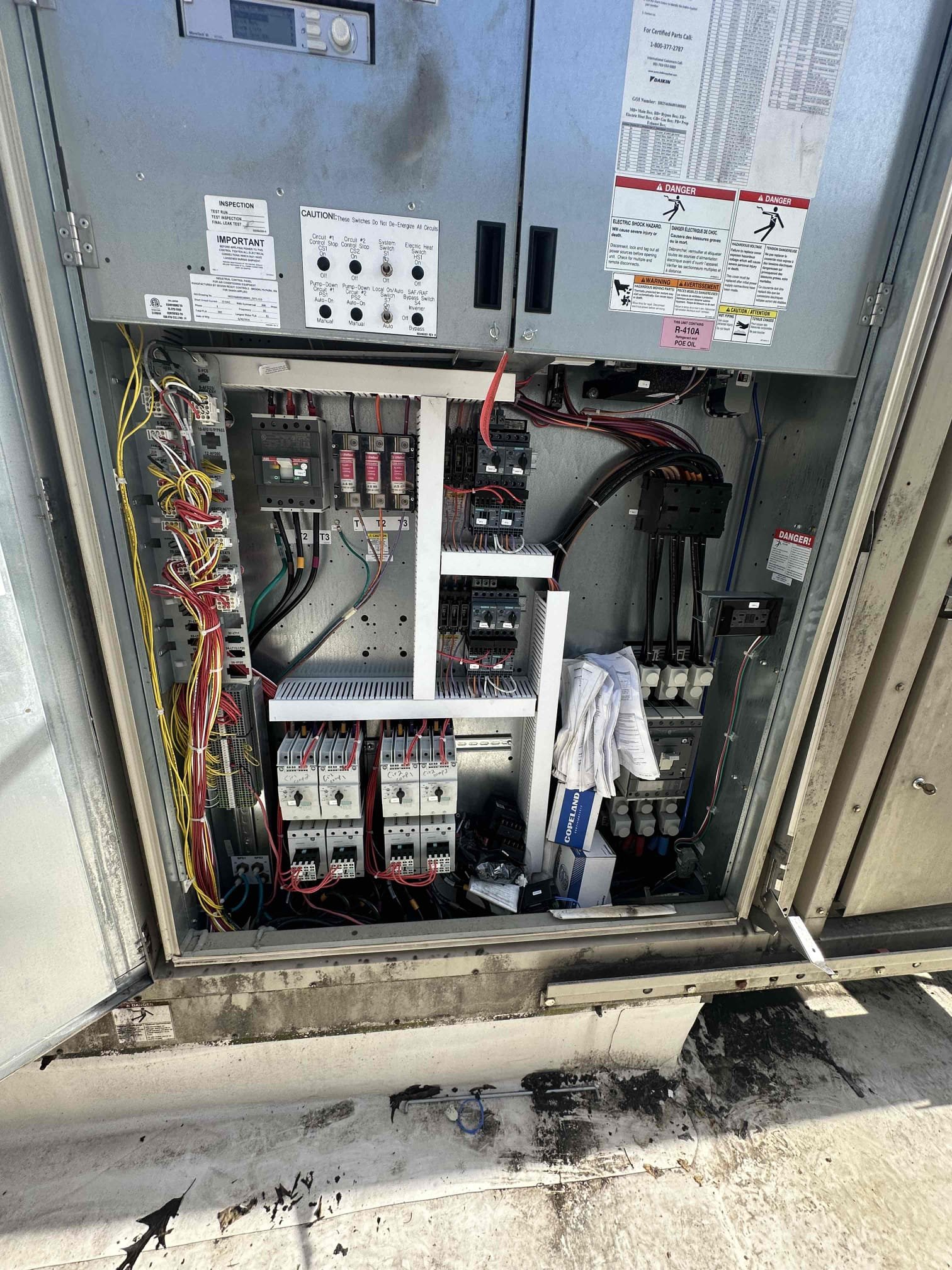 Arrived on site to evaluate the customer’s equipment and found the system to be a commercial chiller application. After performing an initial inspection, advised the customer that this type of equipment falls outside the scope of services our company currently provides. At this time, we do not service, diagnose, or repair chiller systems. Recommended the customer contact a licensed commercial HVAC/chiller specialist for further diagnosis and repair to ensure the equipment is serviced properly and safely. No repairs were performed during today’s visit.