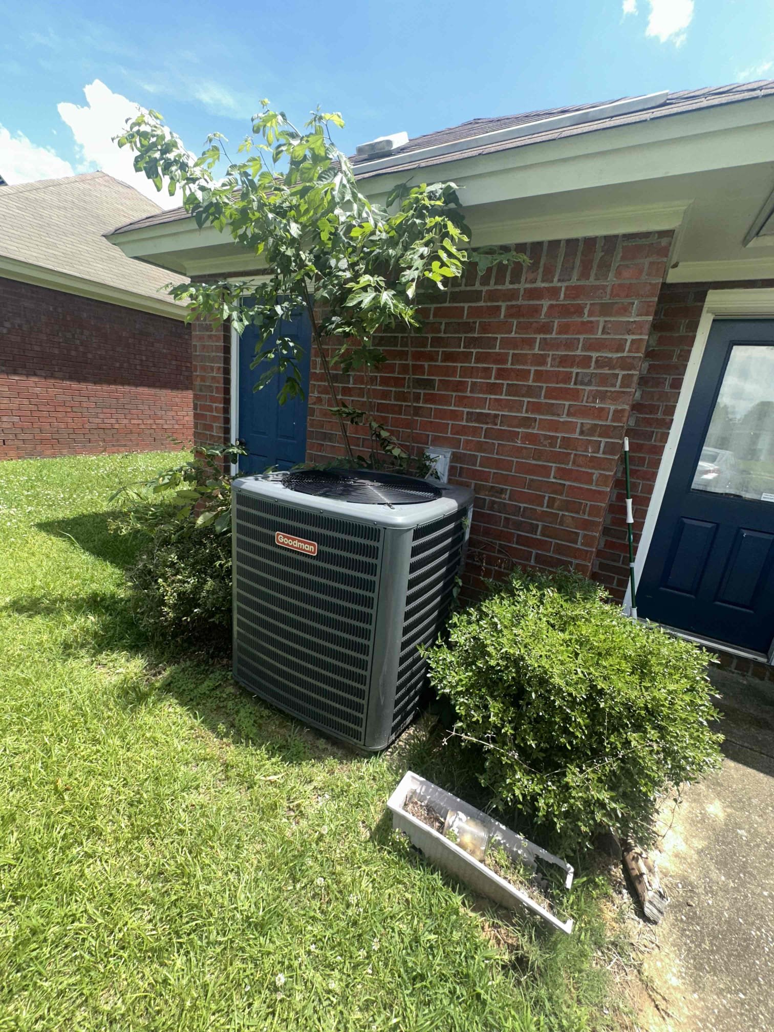 Arrived on job and performed a full system evaluation. Upon inspection, found the system was improperly installed from the original installation. The outdoor condensing unit is a 2023 Goodman R-410A system, while the indoor evaporator coil is an older R-22 coil manufactured in 2008. Due to the mismatch in equipment and refrigerant design, the system is not configured for proper operation or efficiency.

Further inspection revealed the liquid line sizing is incorrect and undersized for the equipment application, which can negatively impact refrigerant flow and overall system performance. At the time of service, these installation-related issues were the primary cause of the system not operating properly.

No additional mechanical failures were found during today’s visit. However, due to the mismatched equipment and improper installation setup, the system cannot operate at manufacturer specifications and may continue to experience performance and reliability issues until corrected proper