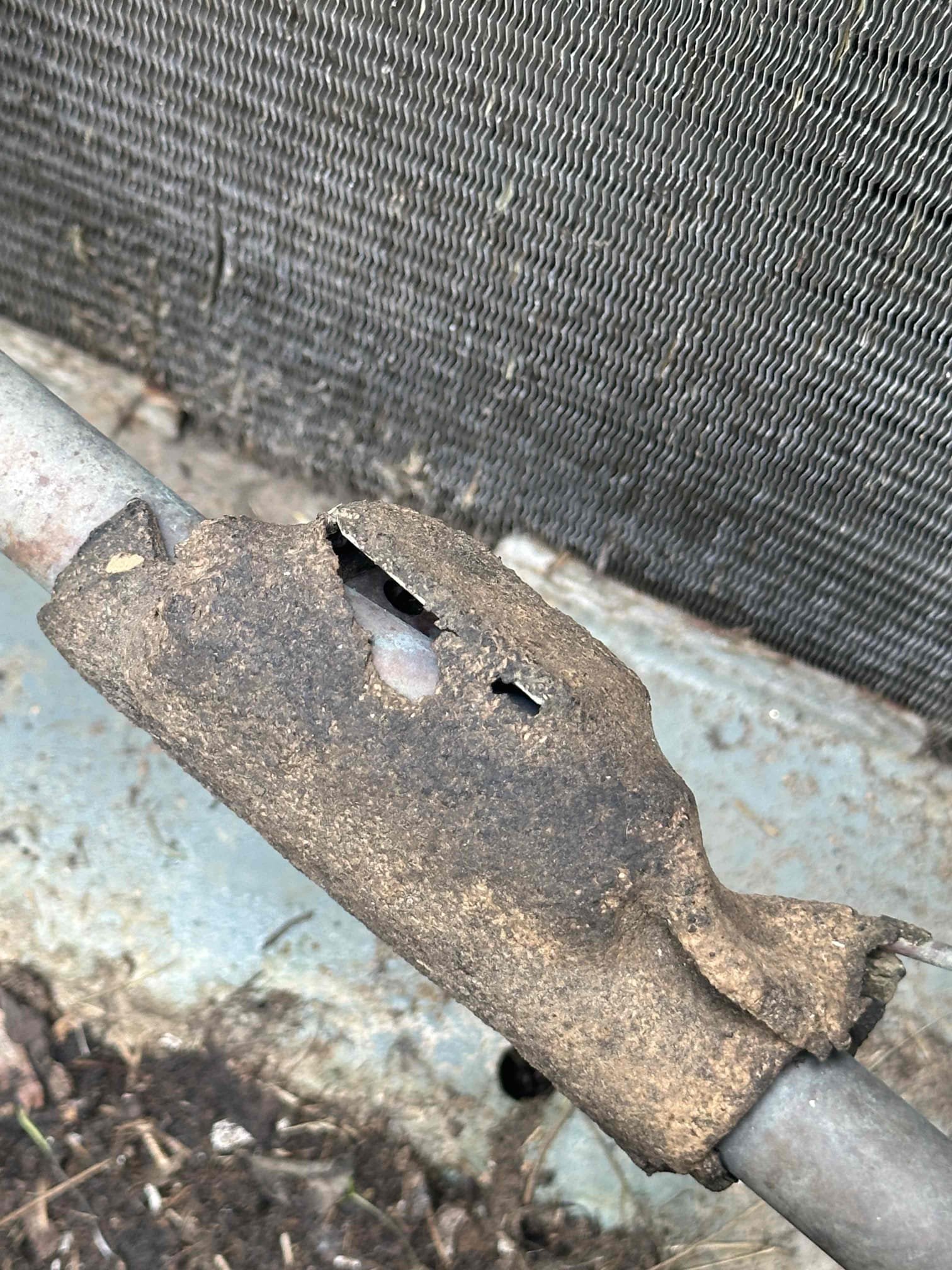 Arrived on job and performed a full system evaluation due to the unit not cooling properly. Upon inspection, found the system low on refrigerant caused by a refrigerant leak within the system. Verified compressor operation and confirmed the compressor is currently functioning properly at this time. Further inspection indicated contamination and buildup present throughout the system, affecting overall performance and reliability. Discussed findings and system condition with customer. Due to the extent of the issues found, the job and recommendations were turned over to Andy for further evaluation, repair options, and next steps with the customer. System left in current operating condition upon departure.