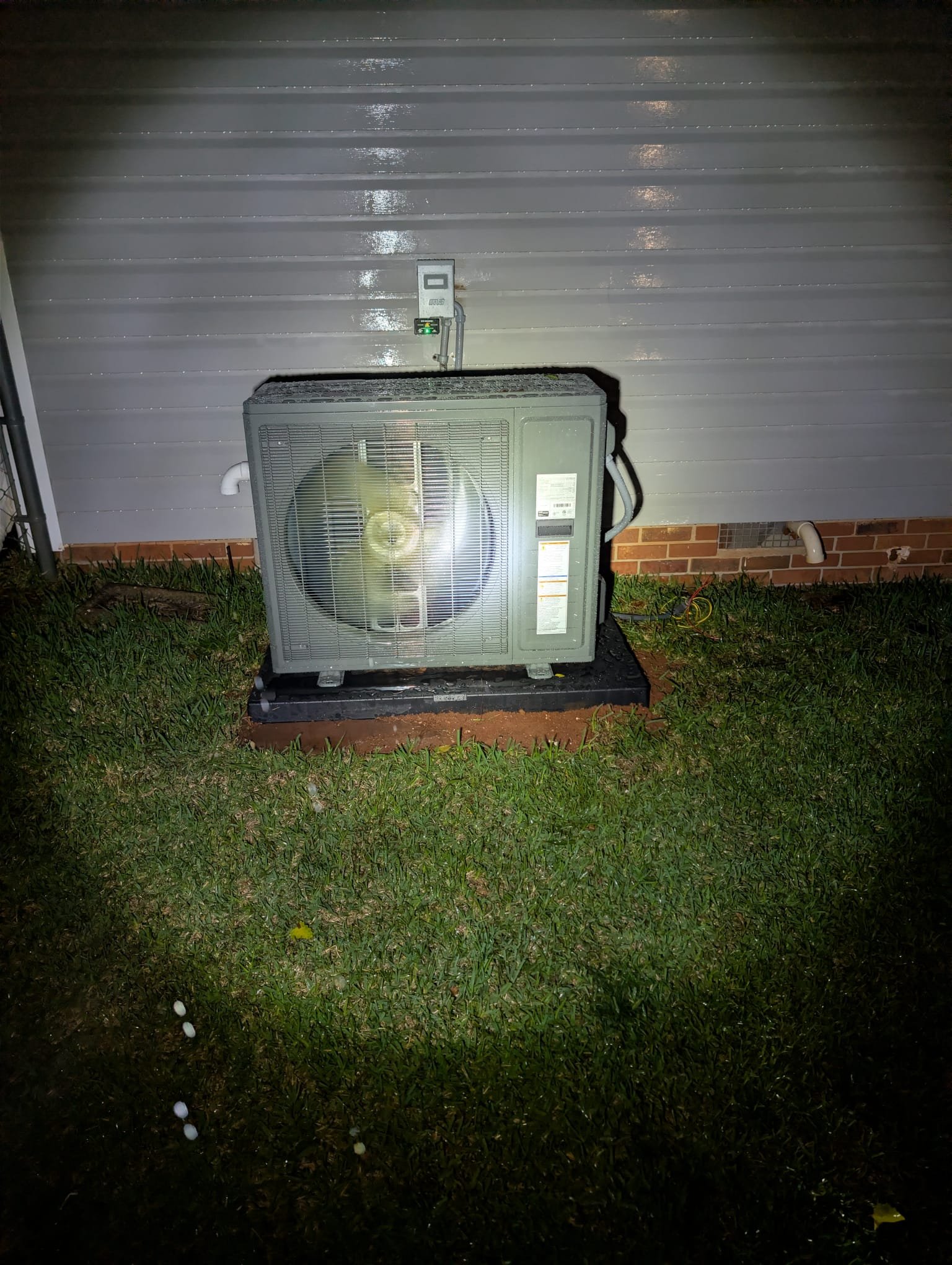 Installation of new 3 Ton straight AC/gas three-piece split system in the crawlspace with advanced filtration 