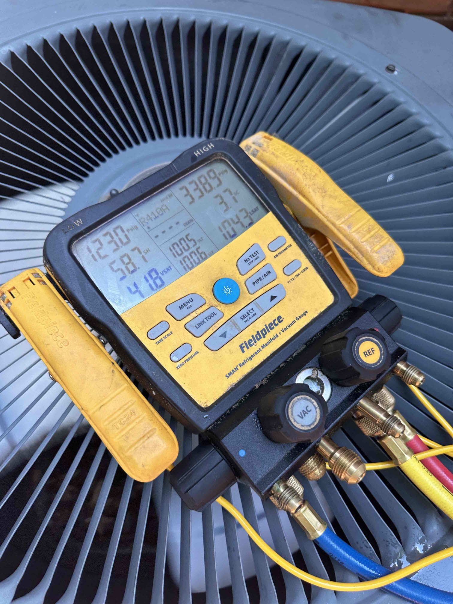 Service Summary:

Arrived on site to replace the evaporator coil due to failure of the existing component. Recovered refrigerant as required and removed the defective evaporator coil. Installed the new evaporator coil according to manufacturer specifications, ensuring all connections and fittings were properly secured. Brazed and pressure-tested the refrigerant lines, confirming there were no leaks present in the system.

Pulled the system into a deep vacuum to remove any moisture and non-condensable gases from the refrigerant circuit. Charged the system with the proper type and amount of refrigerant per manufacturer specifications. Performed a complete operational check of the system, including verification of refrigerant pressures, temperature split, airflow, and overall performance.

Upon completion of repairs, the system was operating normally and cooling properly. All components were functioning as designed, and no additional issues were found during testing and inspection. System