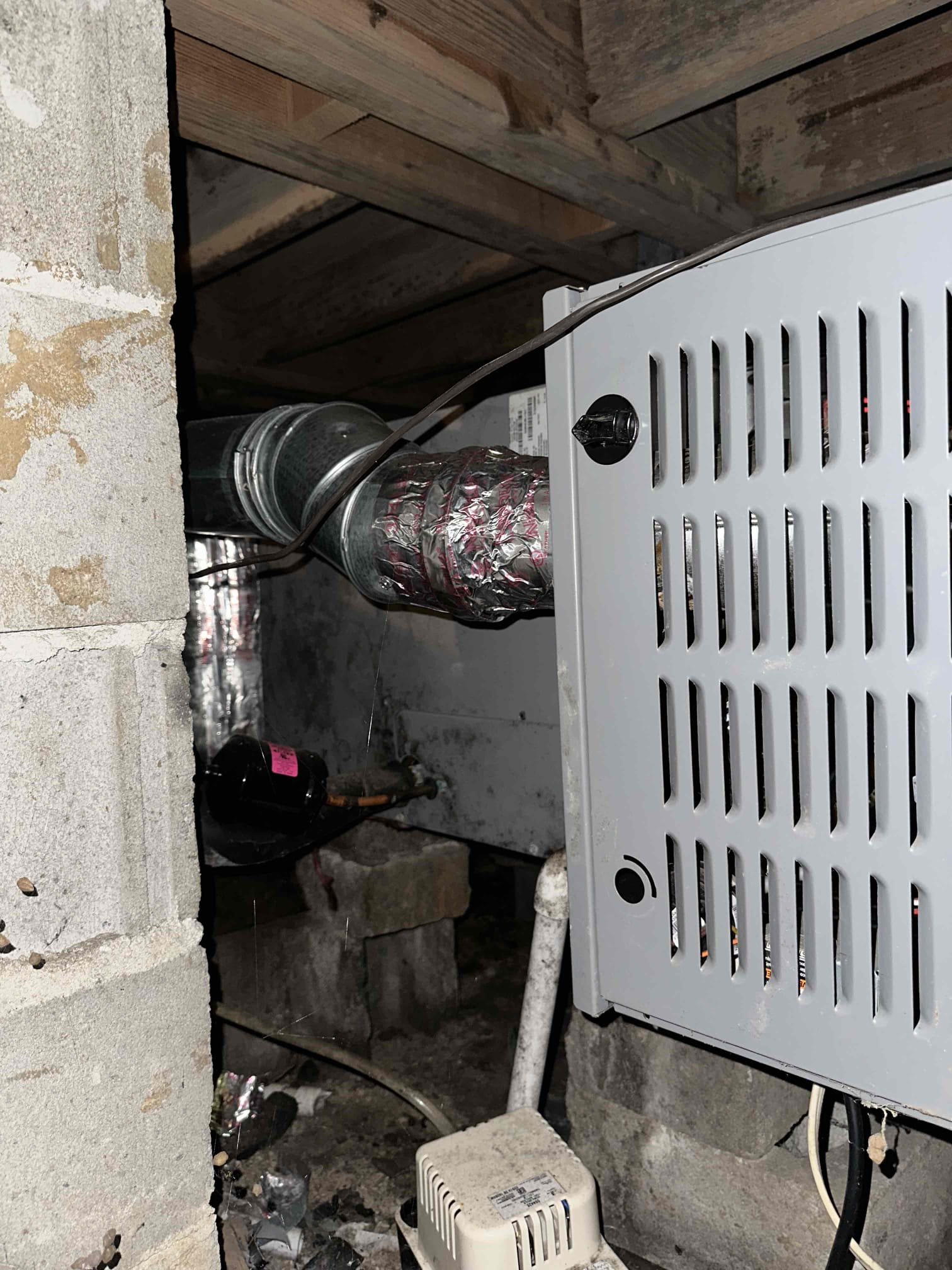 Arrived on site and performed a complete system inspection and preventative maintenance tune-up. During the evaluation, found the condensate pump motor was running continuously and operating at an extremely high temperature, indicating the pump was failing and not functioning properly. Discussed the condition of the condensate removal system with the customer and explained the available repair options, including replacement of the condensate pump or installation of a new condensate drain line.

After reviewing the options, the customer elected to proceed with replacing the condensate drain line. Installed approximately 15 feet of new PVC condensate piping to provide proper drainage and improve system reliability. Verified that the new drain line was properly pitched and securely installed. Upon completion, tested system operation and confirmed condensate was draining properly. System was operating as designed upon departure.