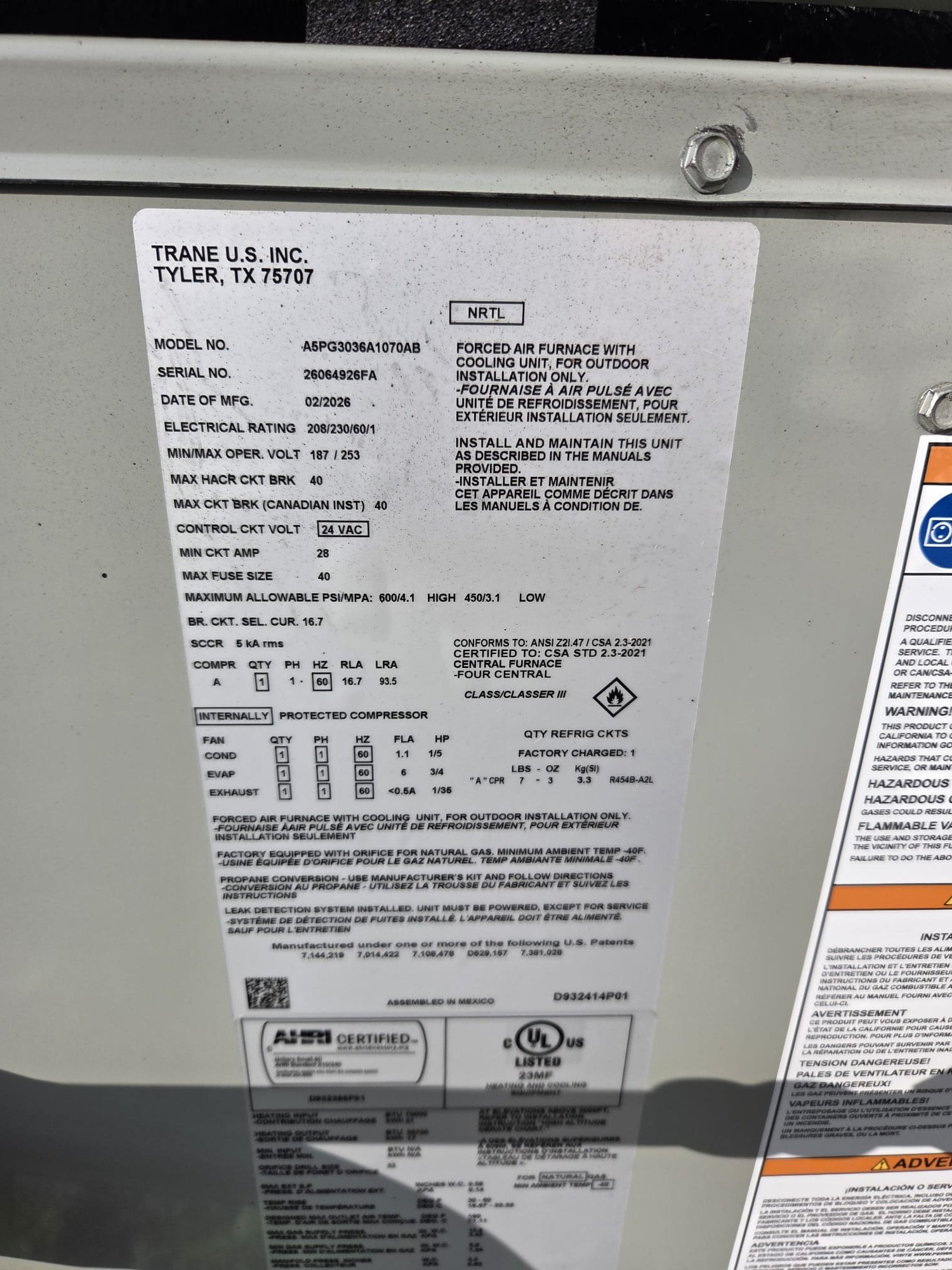Replaced 3 ton gas package unit. Replaced disconnect, whip, pad, and thermostat. Rebuilt flashing and sealed it with silicone. Verified operation in cooling mode. System is operational at time of departure.