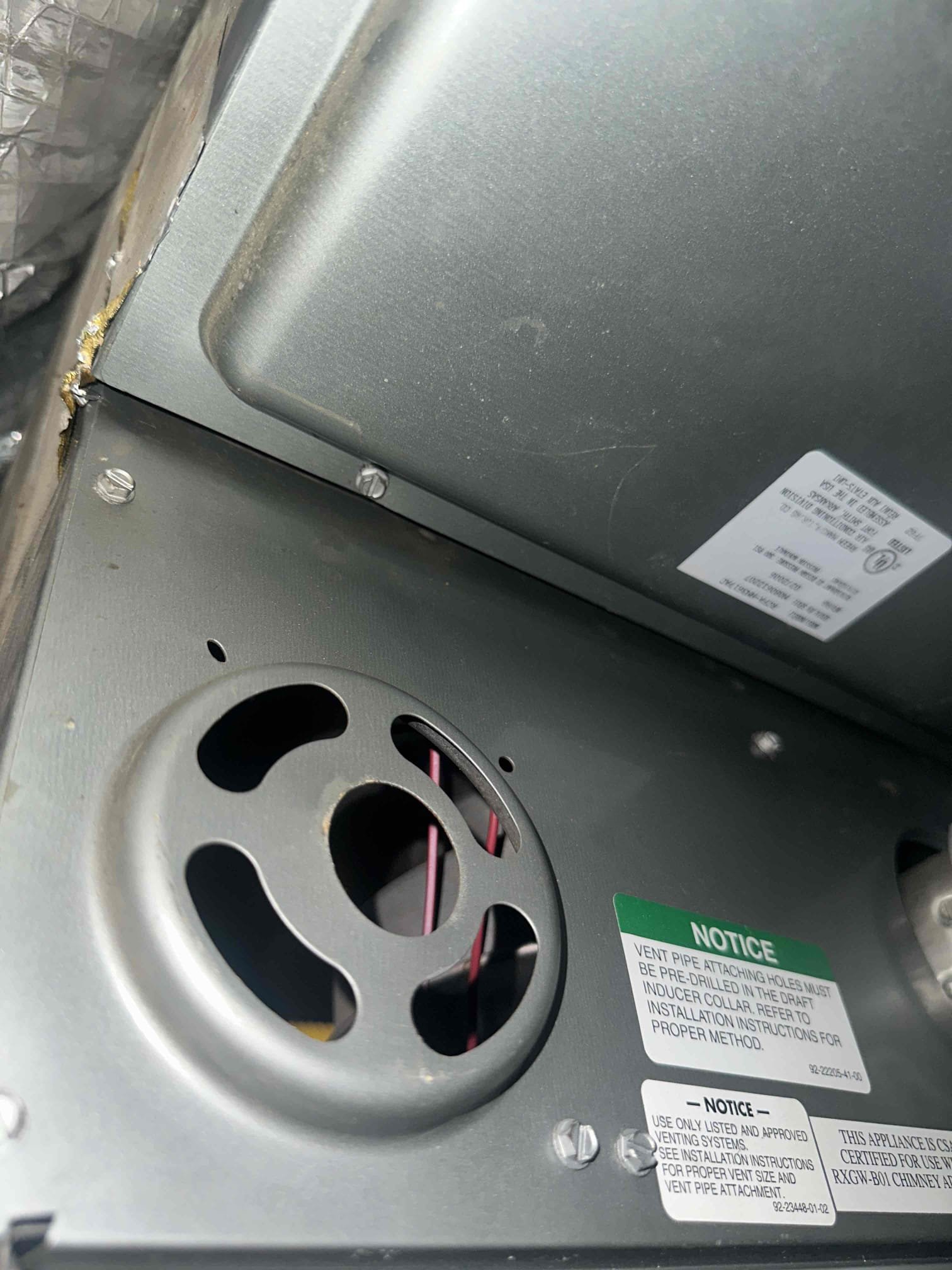 Arrived on site and performed a complete diagnostic evaluation of the HVAC system. During inspection, found the heat exchanger/chamber assembly to have multiple cracks present, creating a significant safety and performance concern. Further testing revealed the compressor is operating above manufacturer-rated amperage, indicating excessive strain and potential compressor failure. Due to the condition of the system, overall reliability and efficiency have been greatly impacted.

Customer requested refrigerant to be added to the system; however, adding refrigerant will not correct the underlying mechanical issues or resolve the cracked chamber condition. Advised customer that the system requires major repairs and that continued operation may result in further component damage and reduced system performance. Discussed findings and recommendations with the customer. Customer understands the current condition of the equipment and the potential risks associated with continued operation.