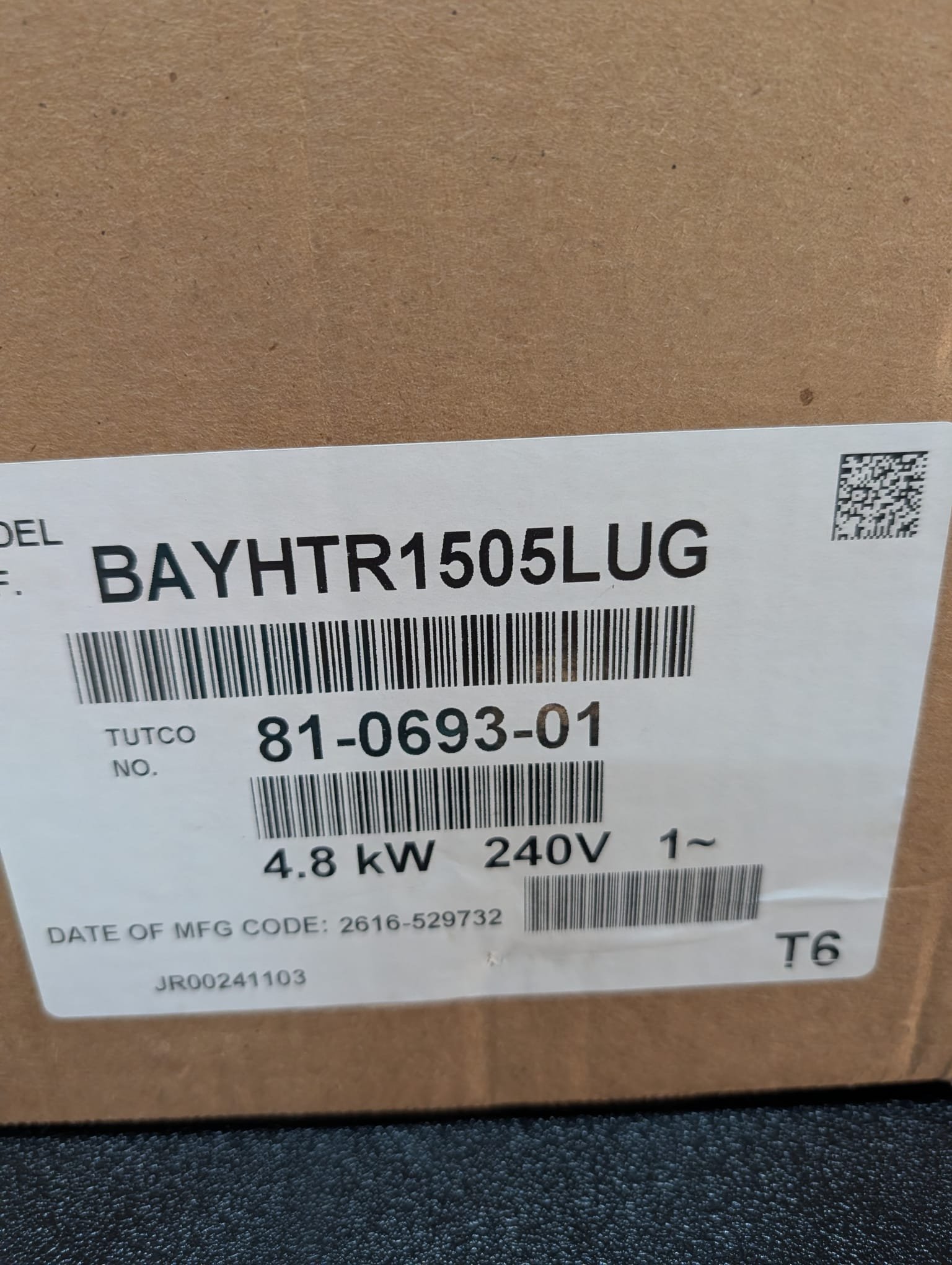 Replaced 2 2ton heat pump air handlers with 16 seer side discharge and variable speed air handlers. Replaced pads, pan, disconnects, whips, and installed surge protection on outdoor units. Installed 2 float switches in upstairs system. Replaced both plenums and upsized ducts on downstairs system. Verified operation in cooling mode. Systems are operational at time of departure.