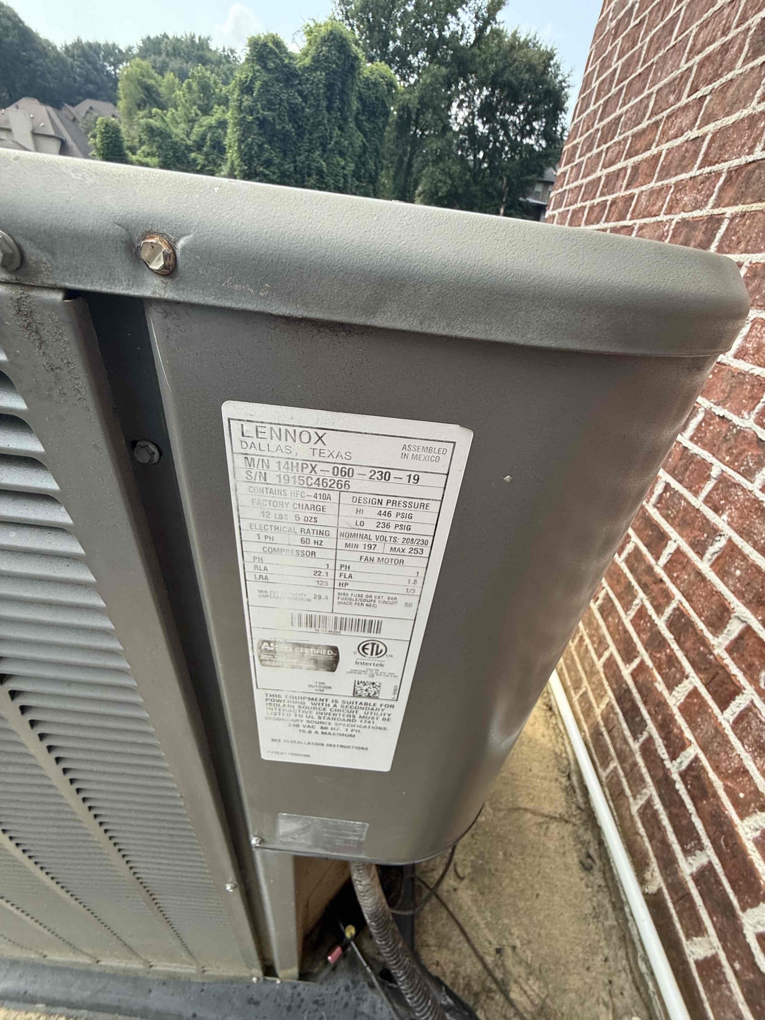 Took out the old coil installed the new. 
Also install the new coil drain pan. 
Charge the system up with R-410A. 
We then collected and cleaned up and left for departure.