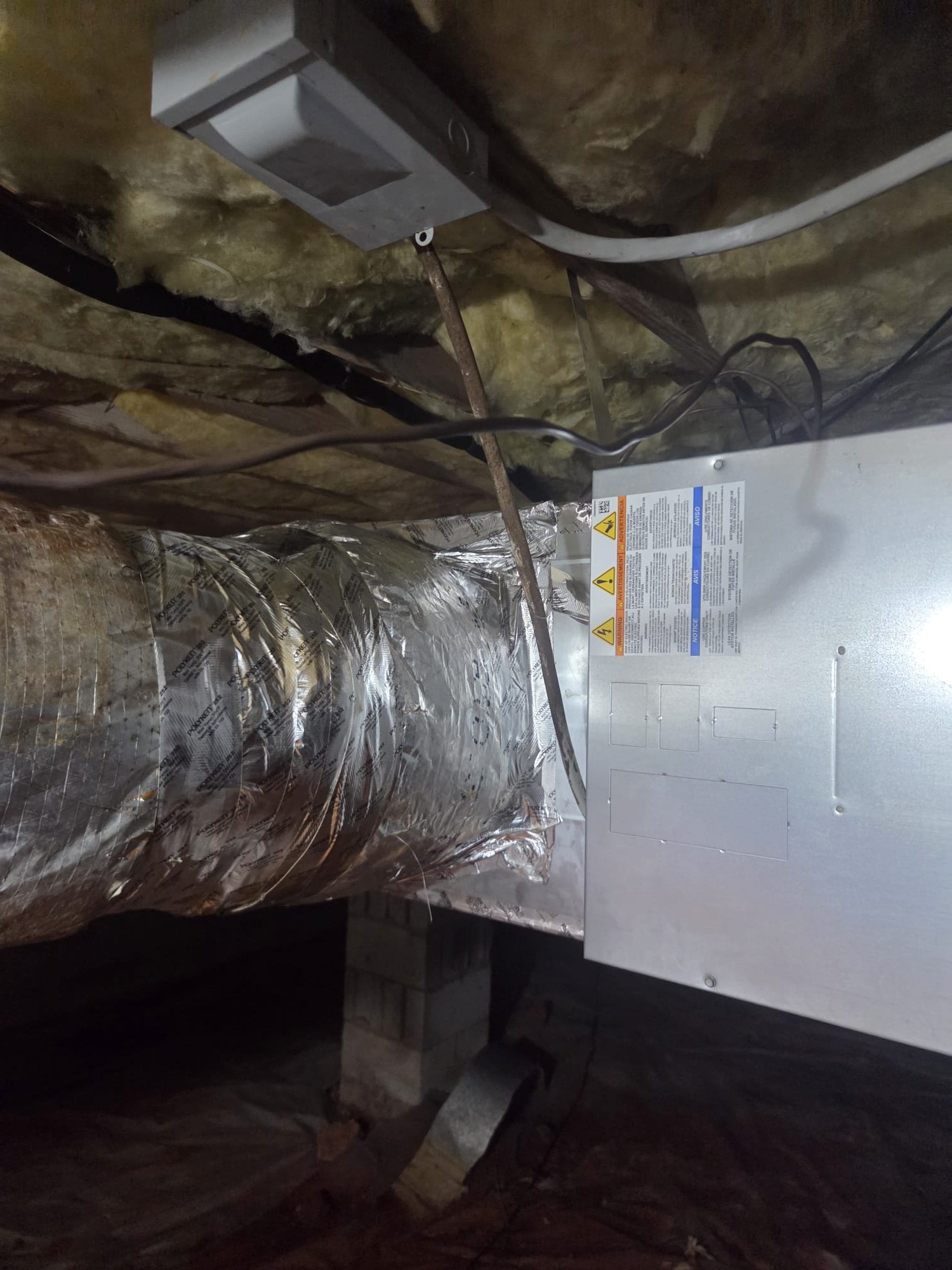 Removal of existing equipment and installation of new 3 Ton heat pump split system with auxiliary – emergency heat.
