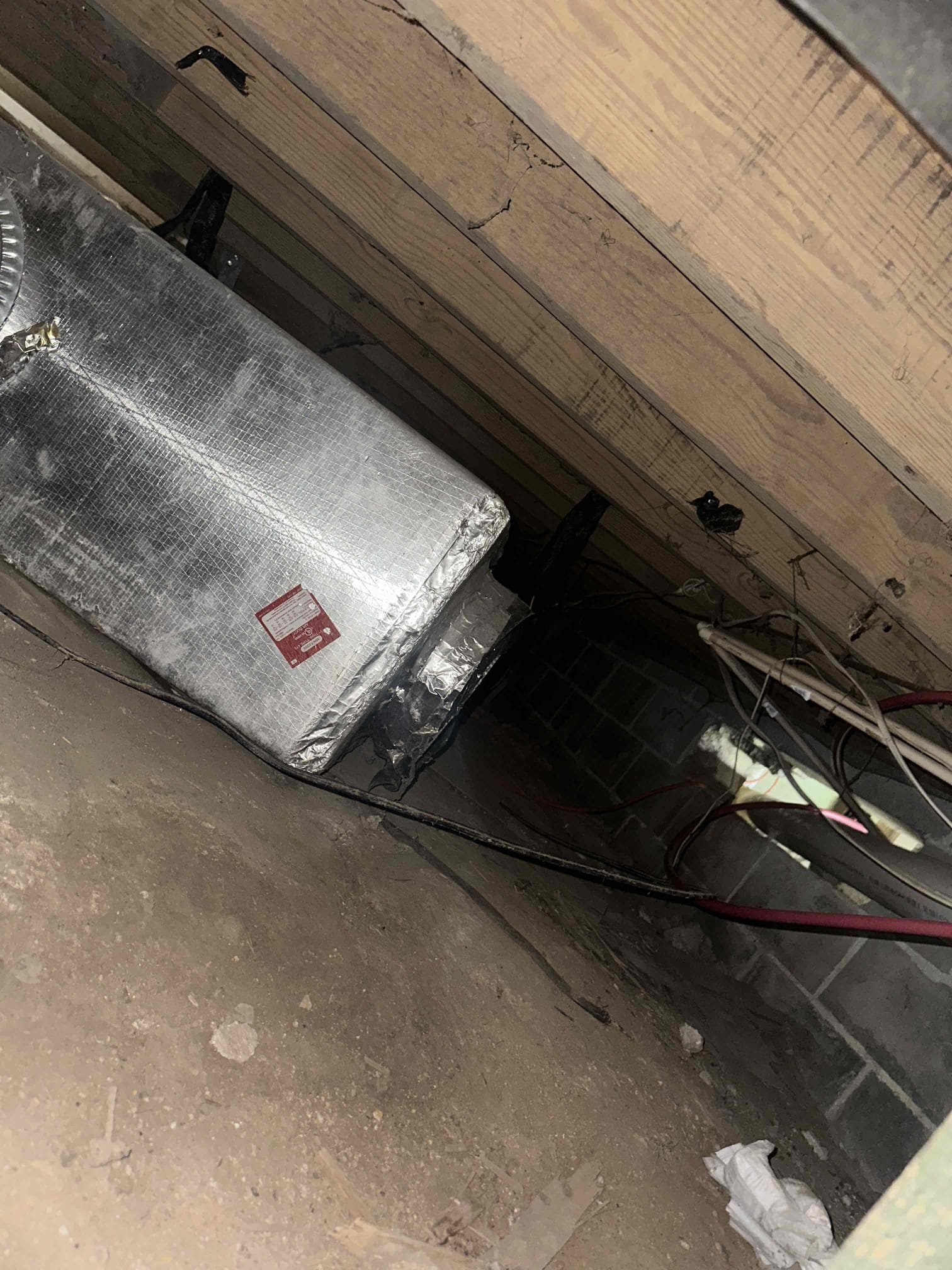 Arrived on job found ductwork needs to be fixed and system needs a good cleaning and maintenance to fix issue 