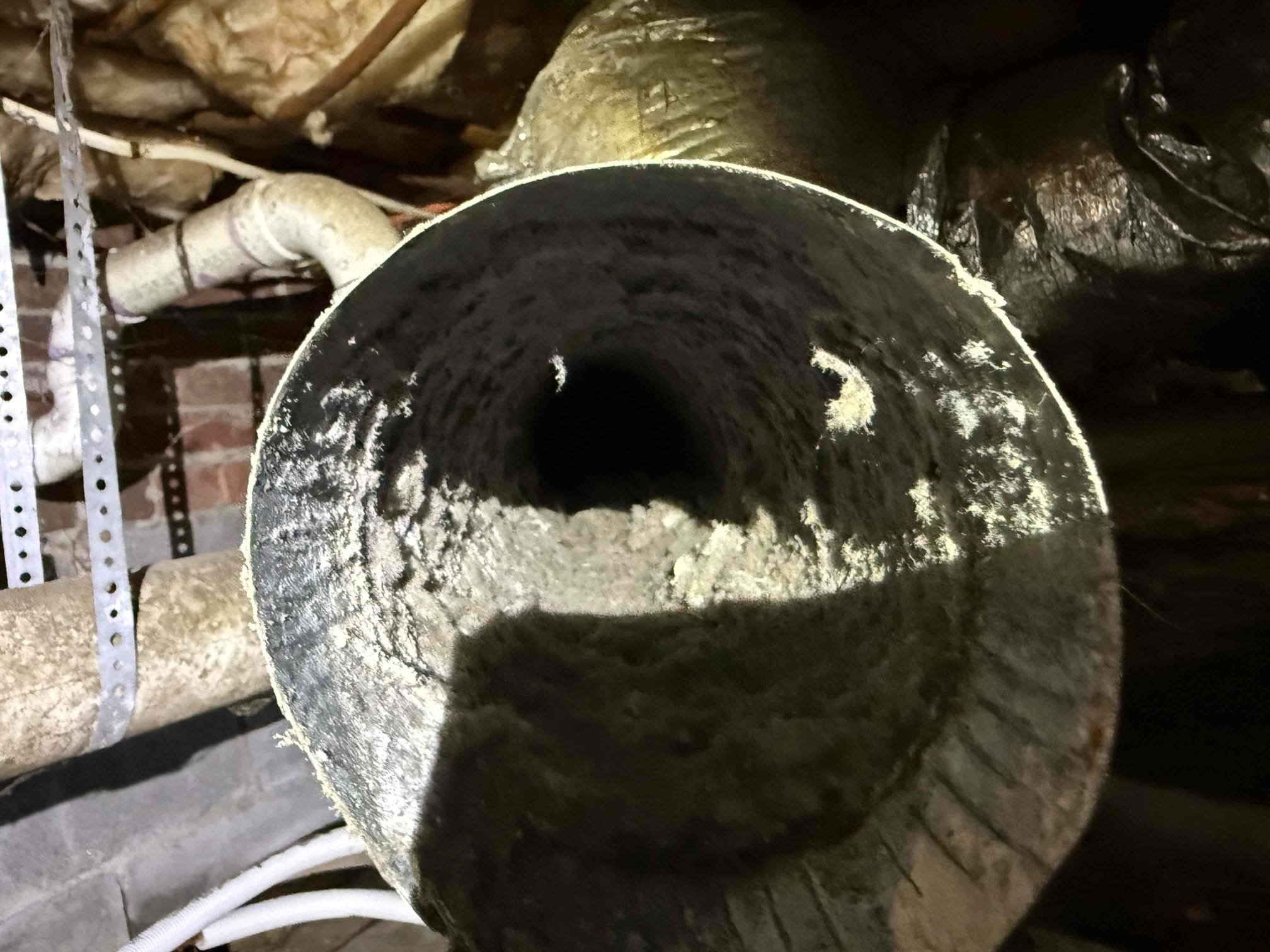 Level two added due to the extensive nature of the job. Time involved with completely disassembling the pipe in sections and taking the pipe apart at the seams to scrape the pipe because brushes and vacuum would not release the gummed vent dust. The pipe was clogged the full 16 foot of dryer vent.