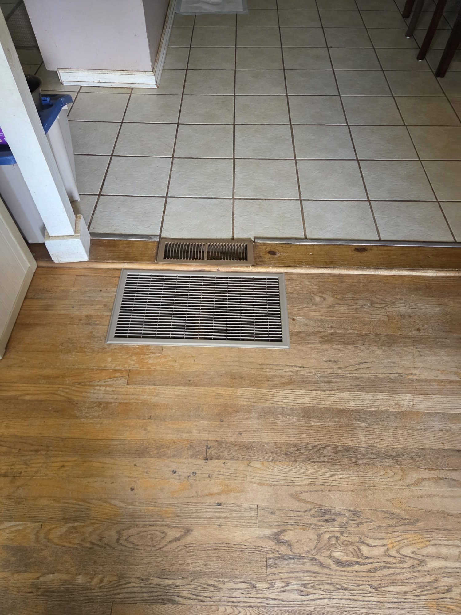 Per Dean; upsized filter grille in hallway and upsized run from a 6 to an 8 feeding 2)6s. We cut in a 12x24 floor grille. Readjusted refrigerant charge by sub cooling. Verified operation in cooling mode. System is operational at time of departure.