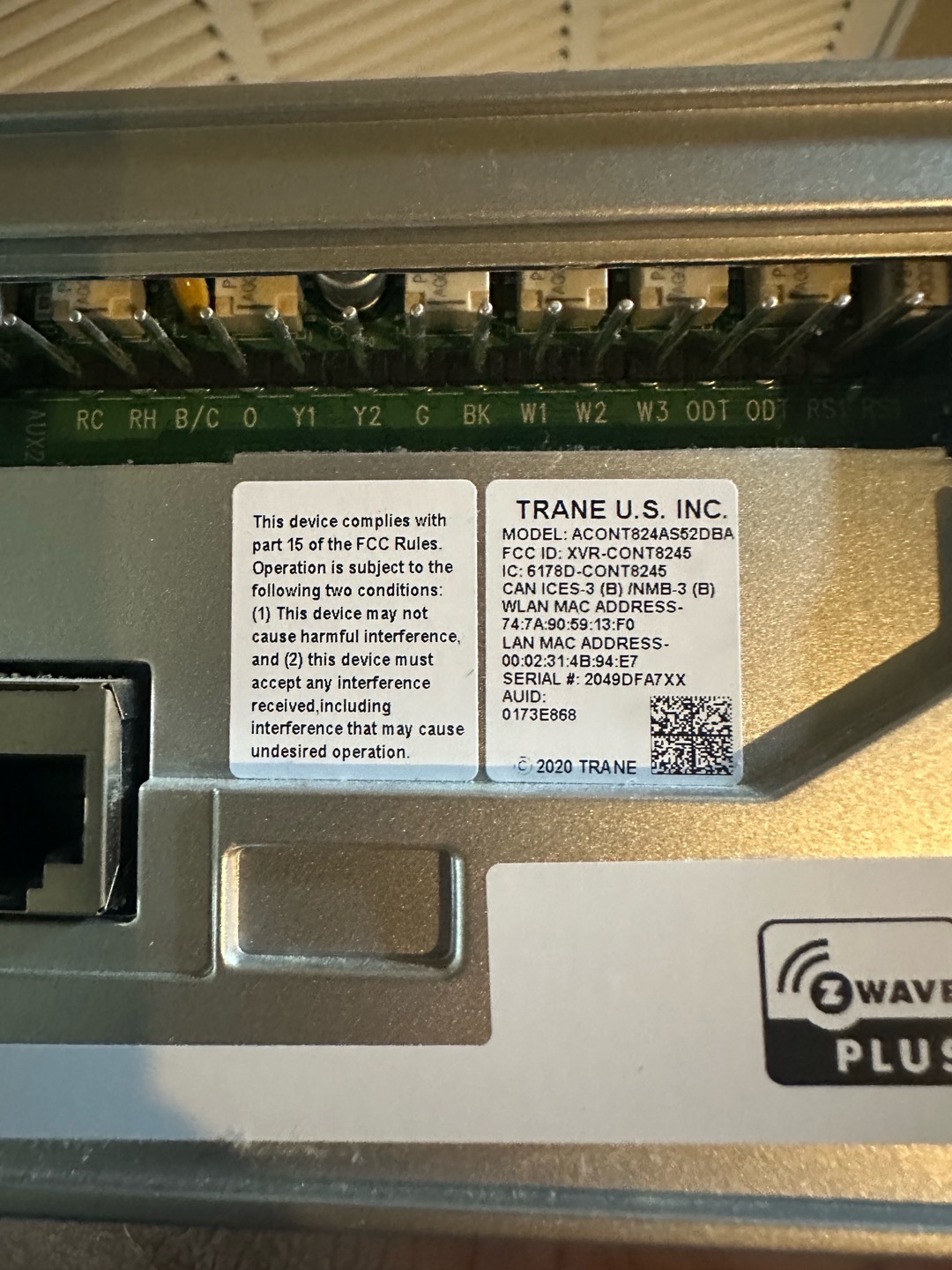 Arrived on job need to get trane tstat system not running due to bad tstat at this time 
