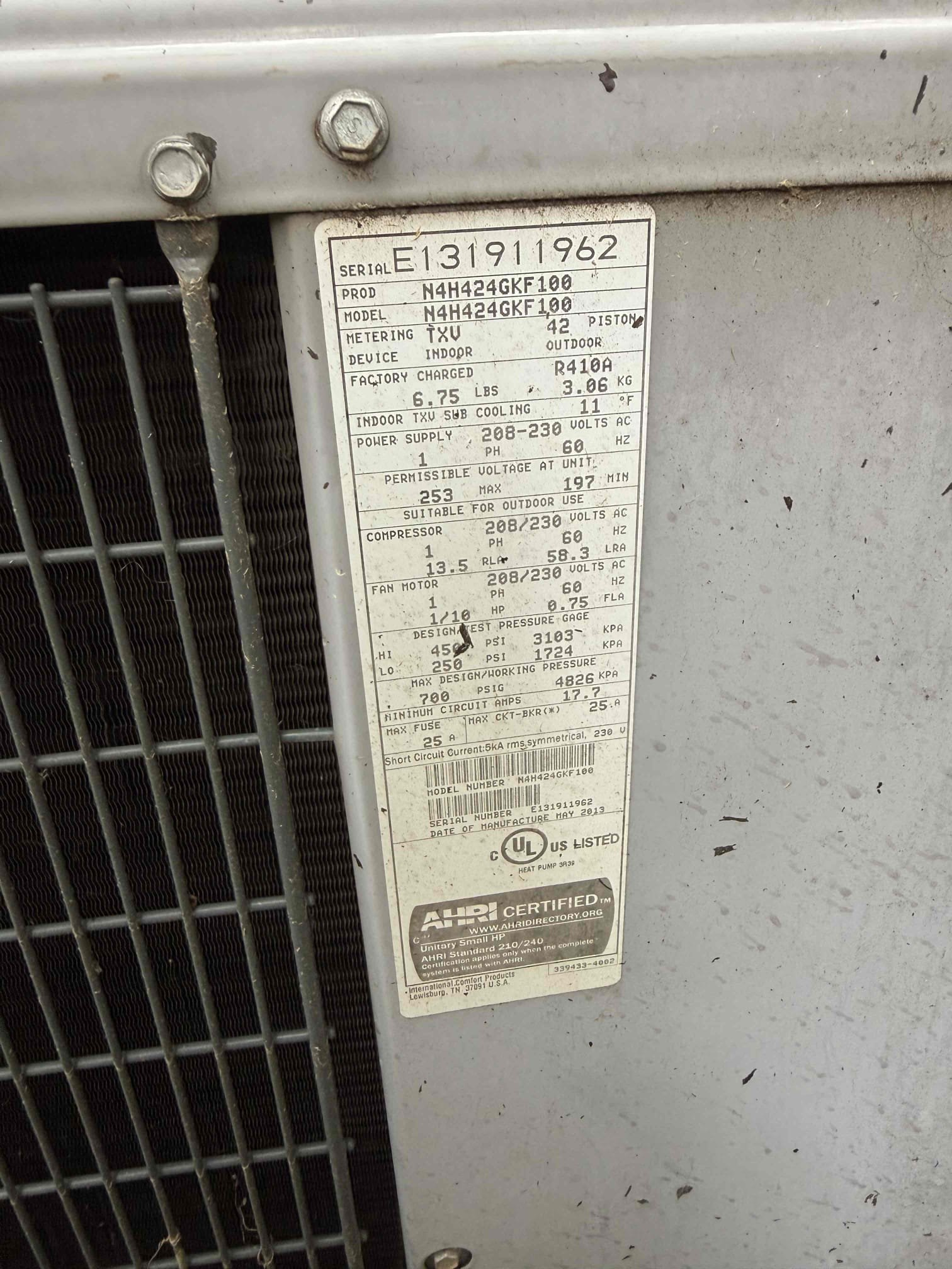 Installation of new ECM recovery blower motor. System out of warranty recovery used as best solution for the rental property. Motor approved by homeowner.
