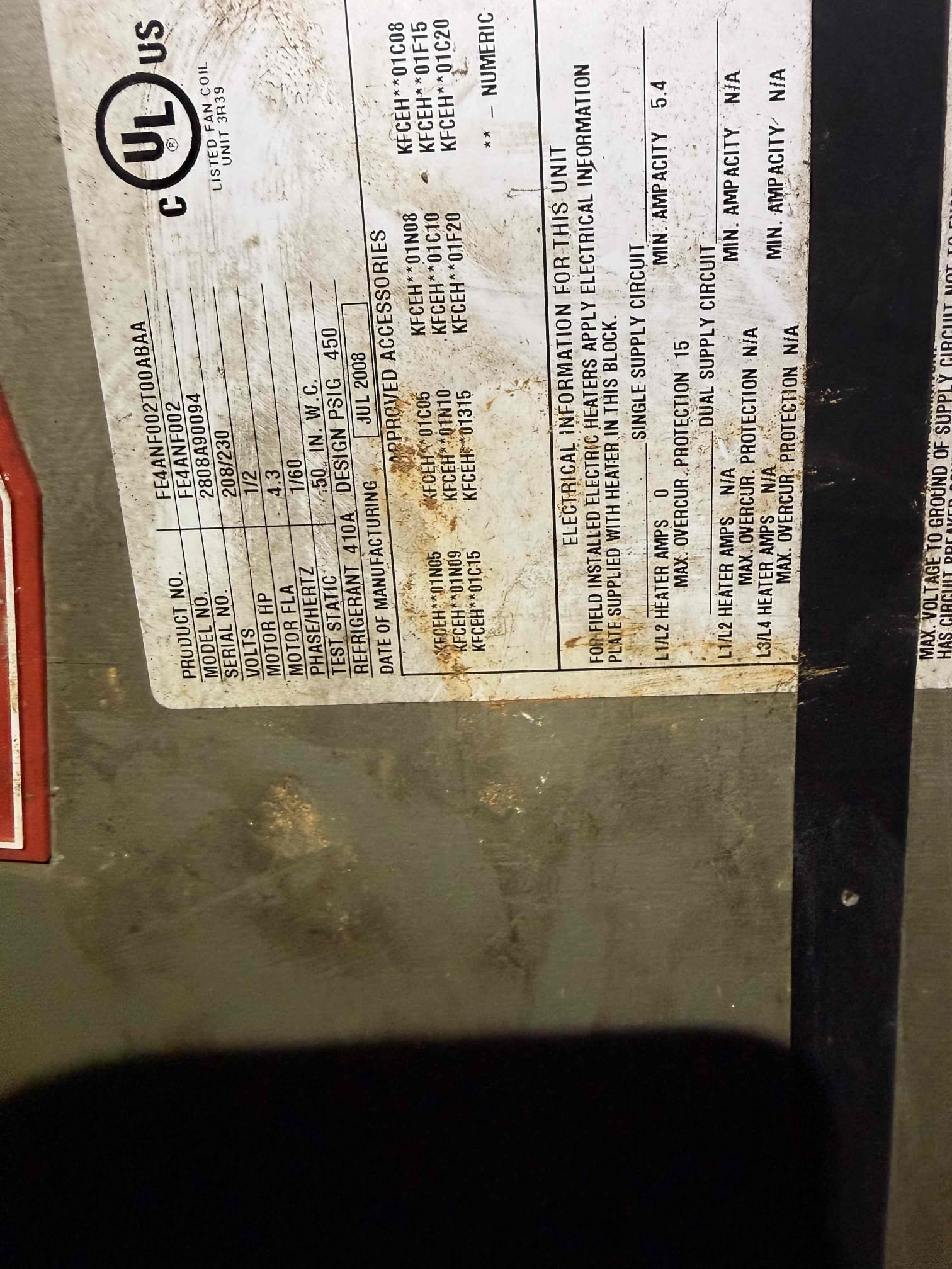Quoted standard efficiency and 16 sear side discharge heat pump system at 2 ton as well as vapor barrier for 1000 square-foot Crawlspace and water heater