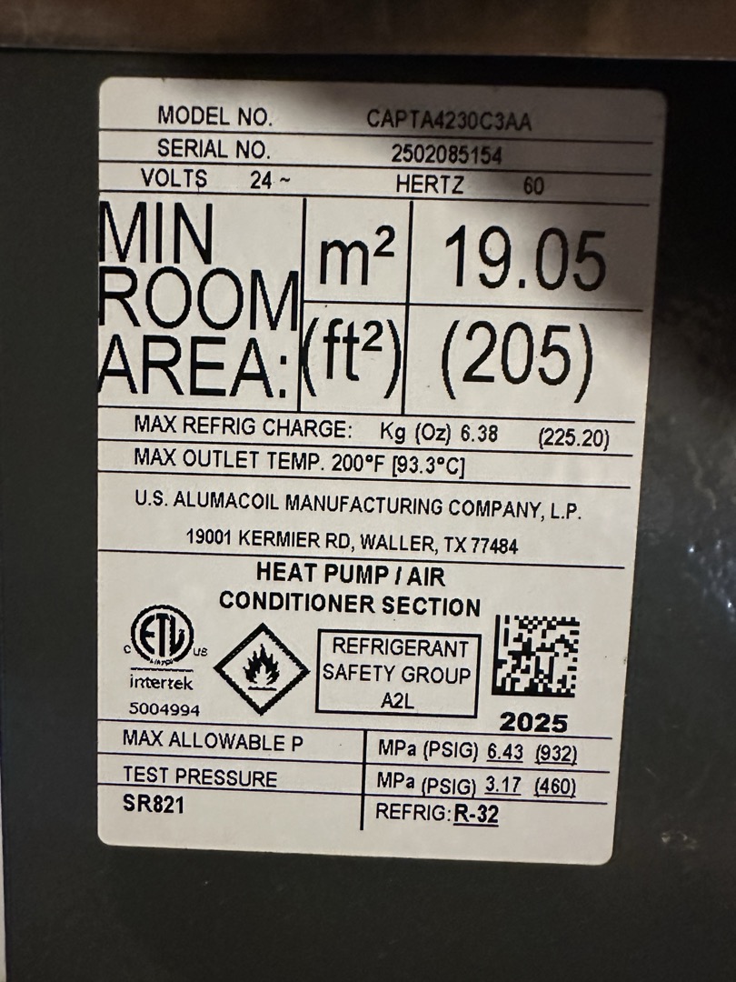 Arrived on job completed heat tune up at this time both systems are 2025 home was just built not to long ago 