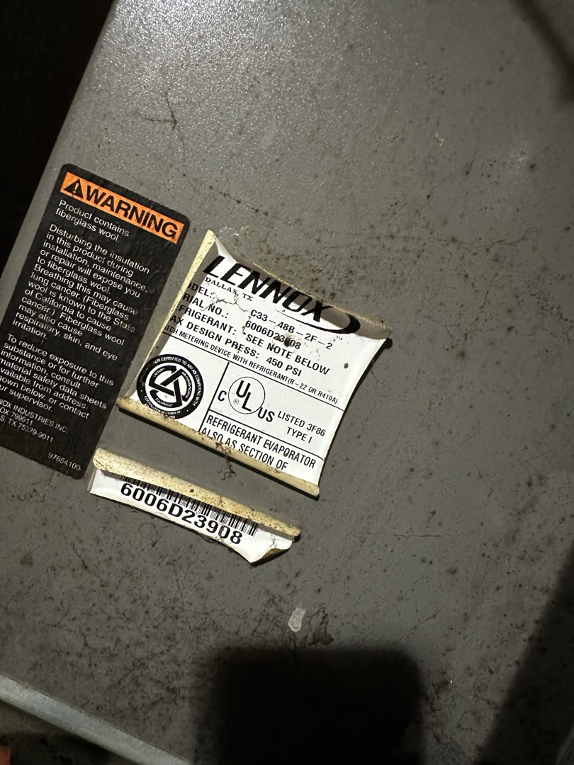 Arrived on job Winter full system found that system has defective heat chambers turnover to Allen at this time