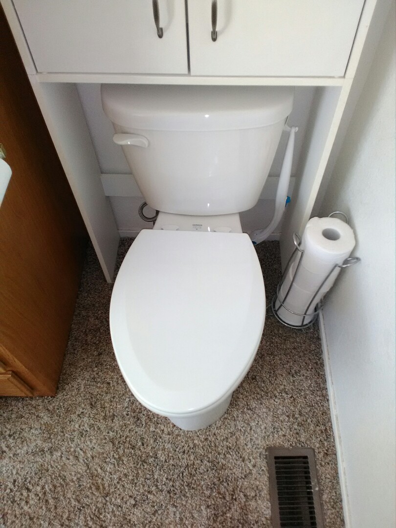 installed new toilet