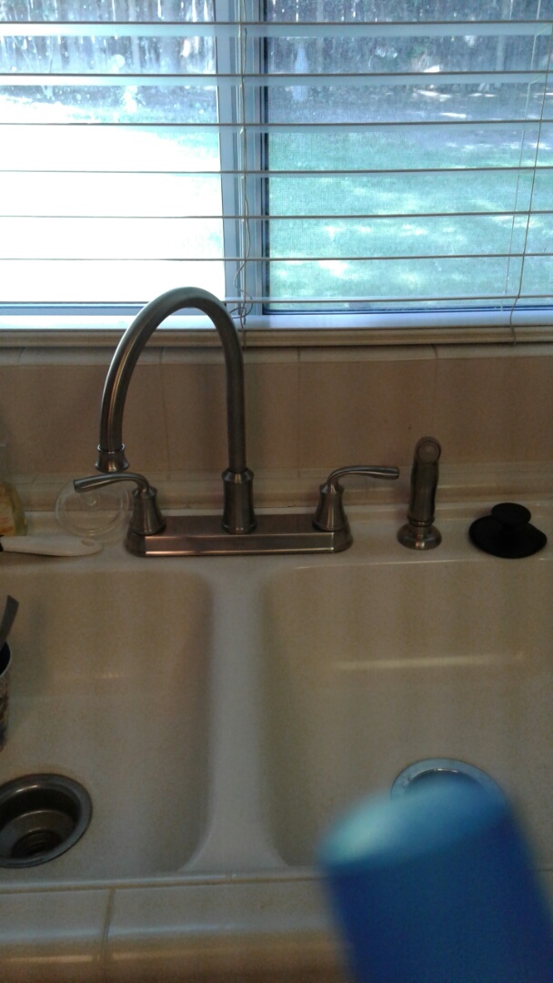 Installed new kitchen faucet