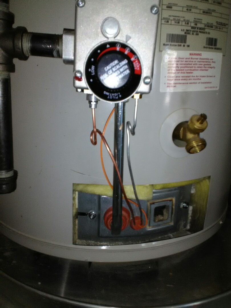 replaced thermal couple on water heater