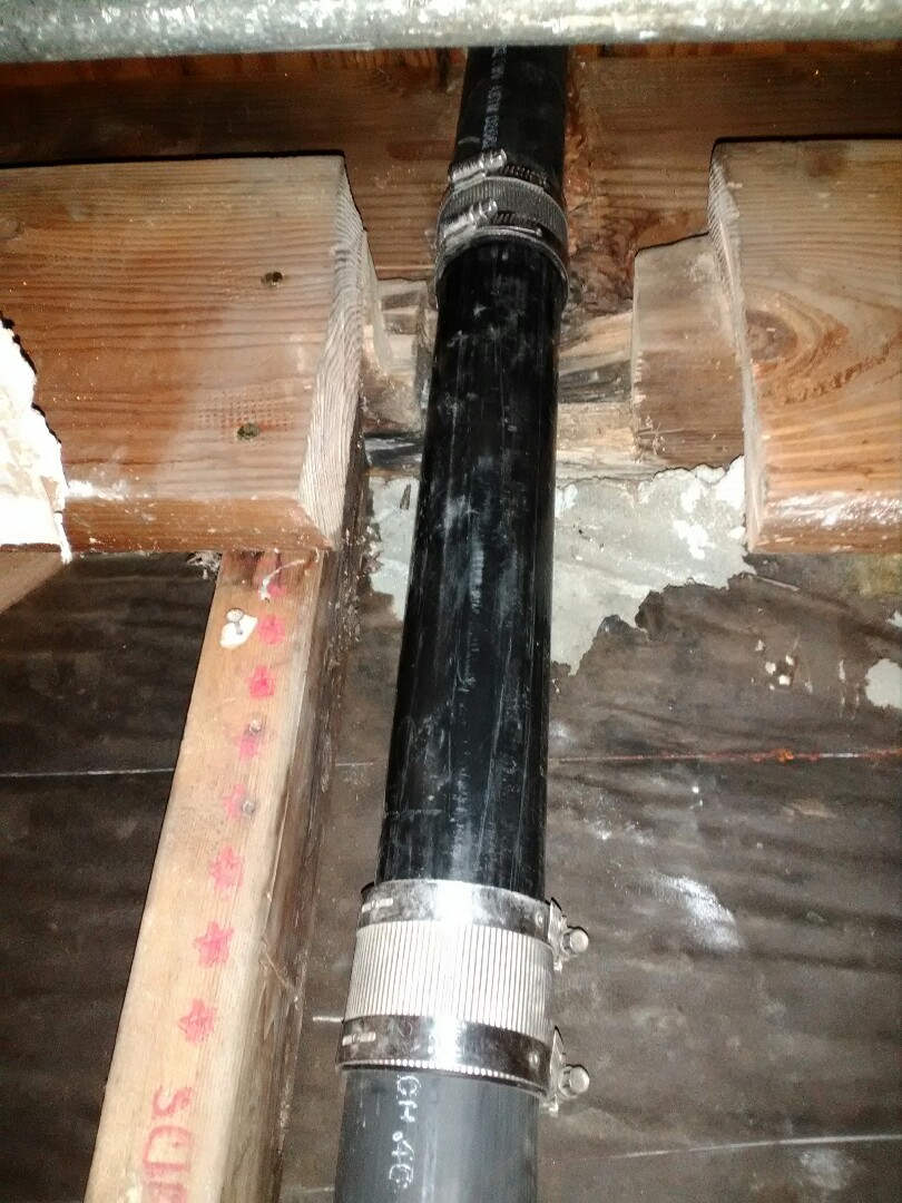 Fixed 2 leaks in the wall
