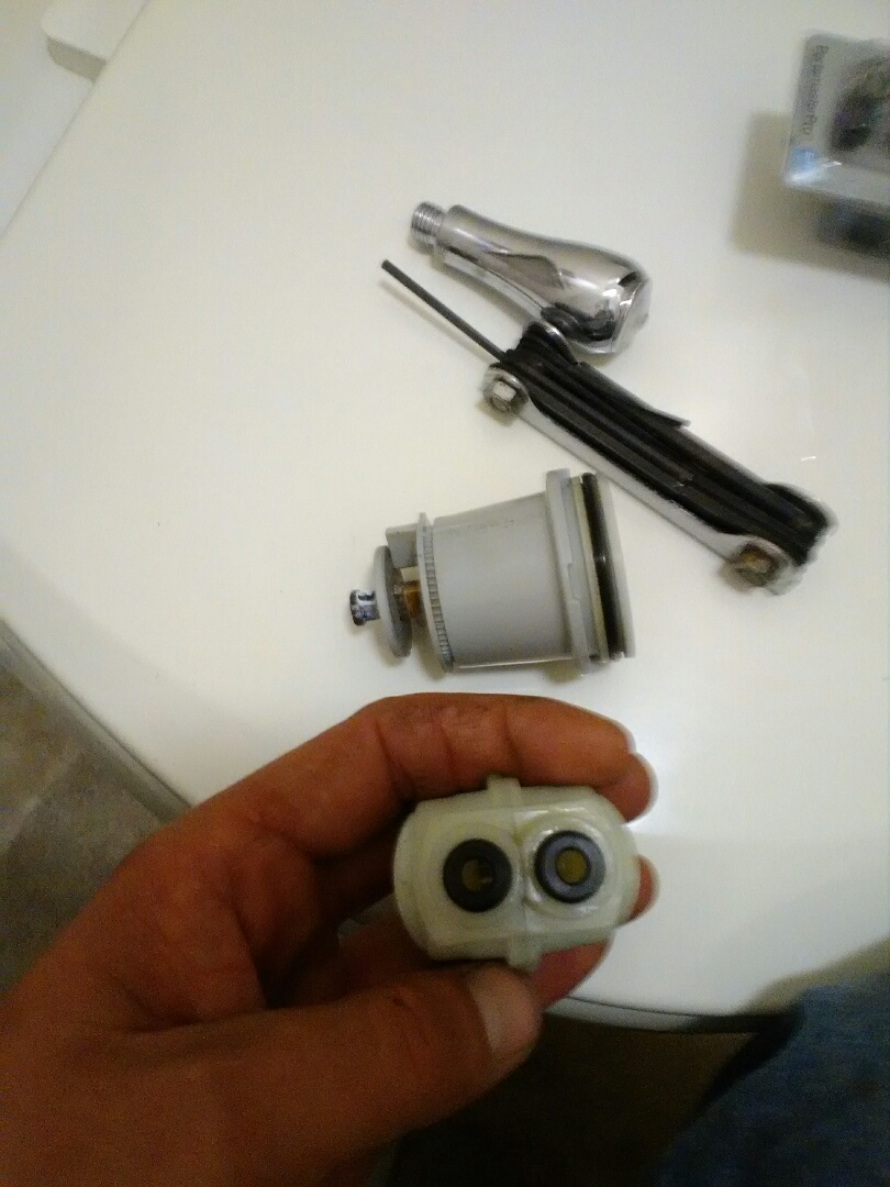 Unjammed garbage. Rebuilt shower valve and checked toilets