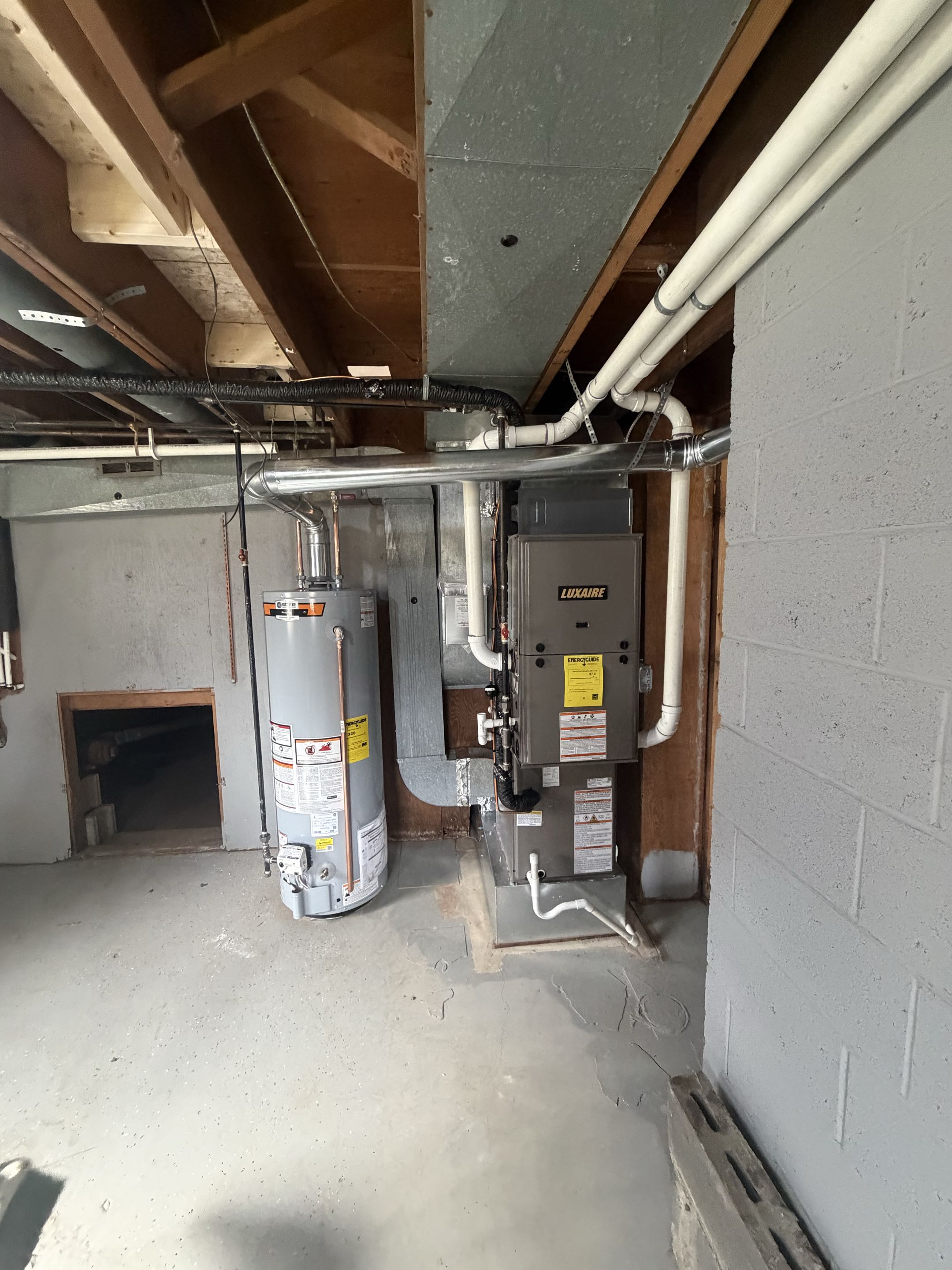 Just completed a furnace A/C and hot water tank install in Shelby township Michigan 