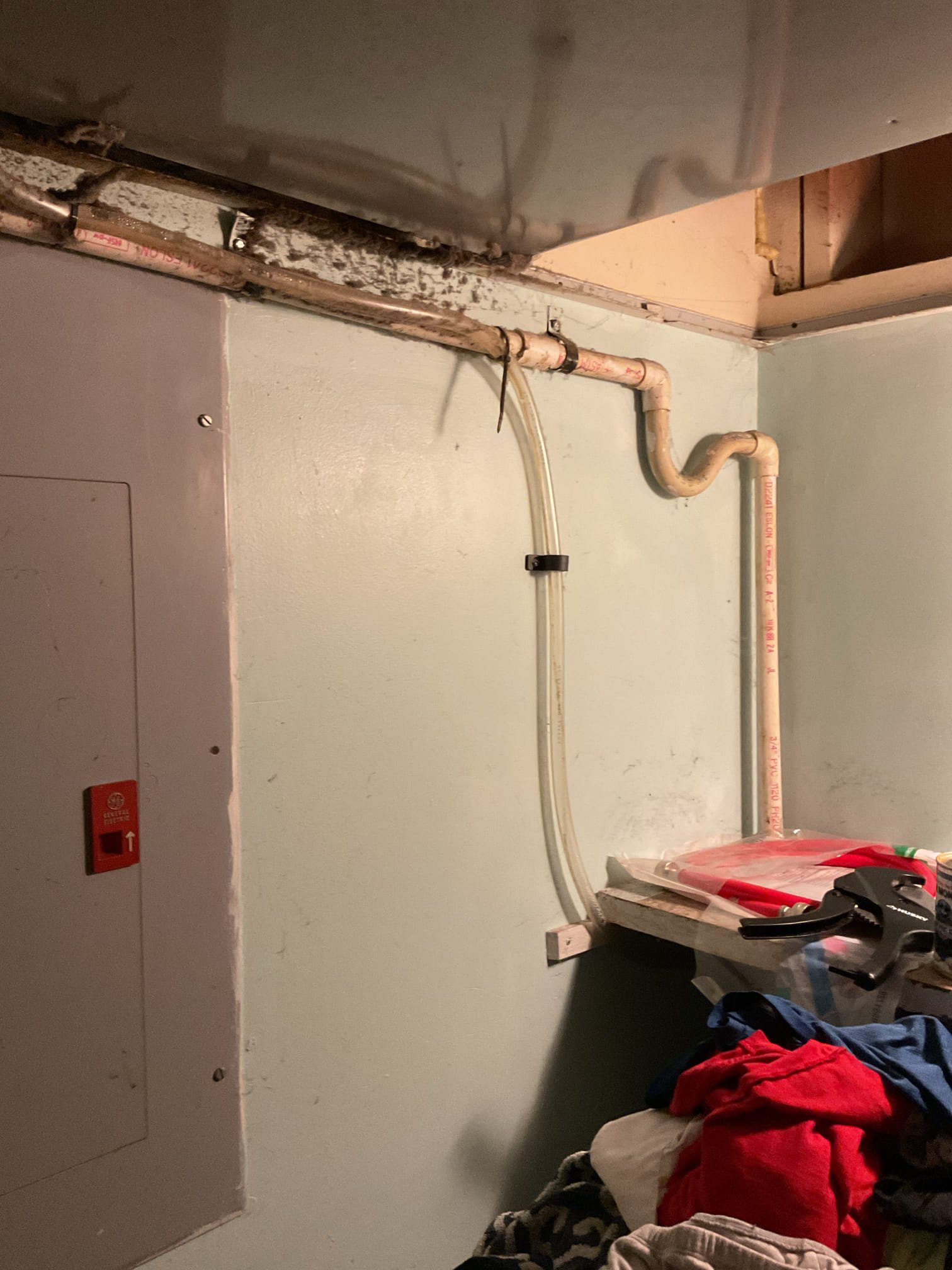 09/05/25 Dan
I arrived for a water leak on an air handler in a closet through the kitchen. Unit hangs in the ceiling found primary pan was completely full water and leaking into the blower cabinet on insulation and dripping out the corner. I wrote up some estimates for the customer one was for an easy trap. One was for adding a secondary pan with the water safety and the basic add on was to put a 3/4 “ pvc union which he could break and flush. He went with the 3/4” union. I cut the pipe and removed all the water from the primary pan. I added the three-quarter union and then I flushed and cleared the drain line ran water through the PVC to make sure no more water was backing up. Water is draining fine at this time. I put everything back together and turned the unit back on and checked the charge . I found charge to be good running at 10°superheat. I collected for 347.10 paid by cc.
I did leave the other estimates for them to review . The system is 11 yrs old and probably will need t 09/05/25 Dan
I arrived for a water leak on an air handler in a closet through the kitchen. Unit hangs in the ceiling found primary pan was completely full water and leaking into the blower cabinet on insulation and dripping out the corner. I wrote up some estimates for the customer one was for an easy trap. One was for adding a secondary pan with the water safety and the basic add on was to put a 3/4 “ pvc union which he could break and flush. He went with the 3/4” union. I cut the pipe and removed all the water from the primary pan. I added the three-quarter union and then I flushed and cleared the drain line ran water through the PVC to make sure no more water was backing up. Water is draining fine at this time. I put everything back together and turned the unit back on and checked the charge . I found charge to be good running at 10°superheat. I collected for 347.10 paid by cc.
I did leave the other estimates for them to review . The system is 11 yrs old and probably will need t