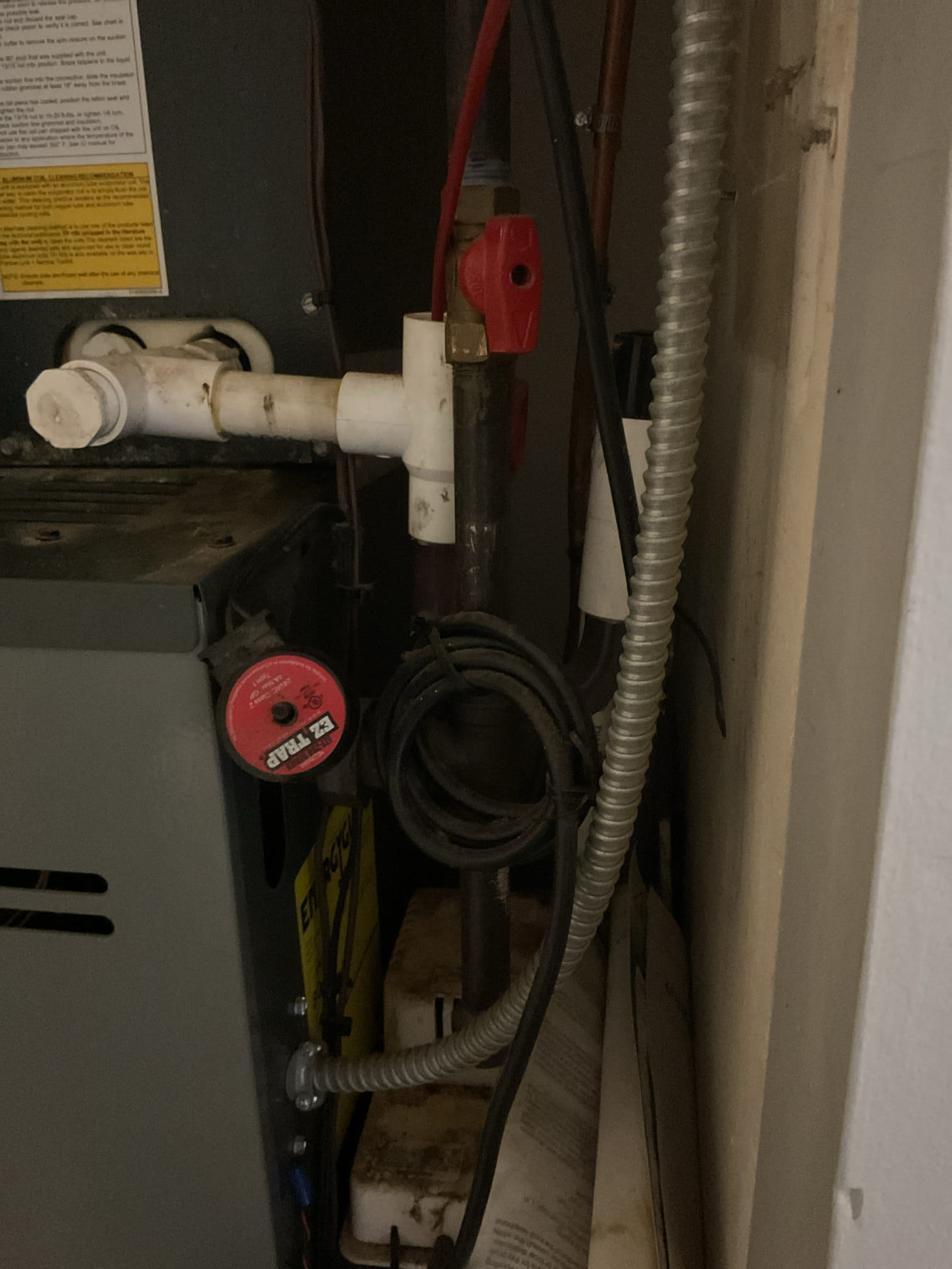 Checked the AC side of the system , the system is7 yrs old. Checked the air filter and replaced, customer supplied 16x16x1.  Checked the wiring connections and the voltages on high volt and low volt. Inspected the indoor coil and flushed and tested the drain line. Checked the blower motor  condition and inspected the blower amps . Went to the outdoor unit and inspected the wiring connections and the components . Checked and tested the pressures by using superheat and sub cooling methods. Checked  the amps for the compressor and the fan motor and checked the indoor cooling temps at the supply and return. The AC system is working fine at this time of service.  