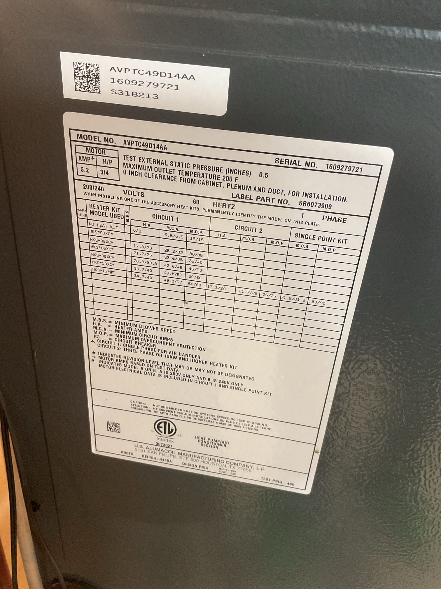 Performed precision heat tune up on amana heat pump system. Aprilaire 213 filter is ok, homeowner to replace. Checked all electrical connections and components. Checked temperature rise. Cleaned and flushed out ez trap. Tested outdoor capacitor. Checked refrigerant pressures and temperatures. Found no surge protection on Ecm blower motor, provided estimate to install. Heat pump is working properly at time of service. 
