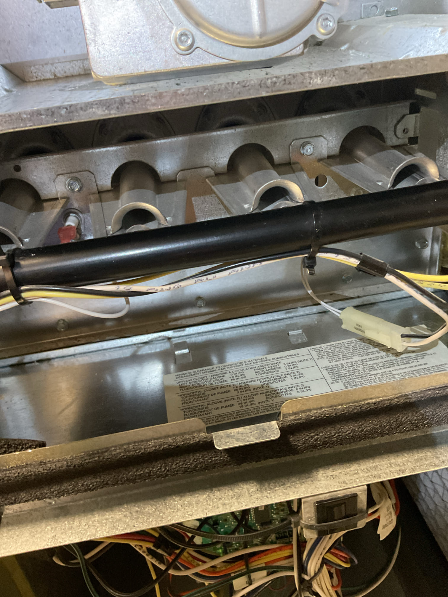Gas furnace tuneup. 
The furnace is 6 yrs old . I checked the air filter and replaced, I also serviced the customers humidifier and tested . I set the humidistat at 35% . I Checked the wiring connections and the voltages . Inspected the burners and flame sensor and igniter. checked the thermostat in heating mode  and checked  the gas pressures and the furnace safeties.  Inspected the flue pipe for corrosion and holes. checked the motor amps on the inducer operation and blower motor . Took  indoor heat temp rise and tested  for combustion. everything is in good working order at this time of service. 
