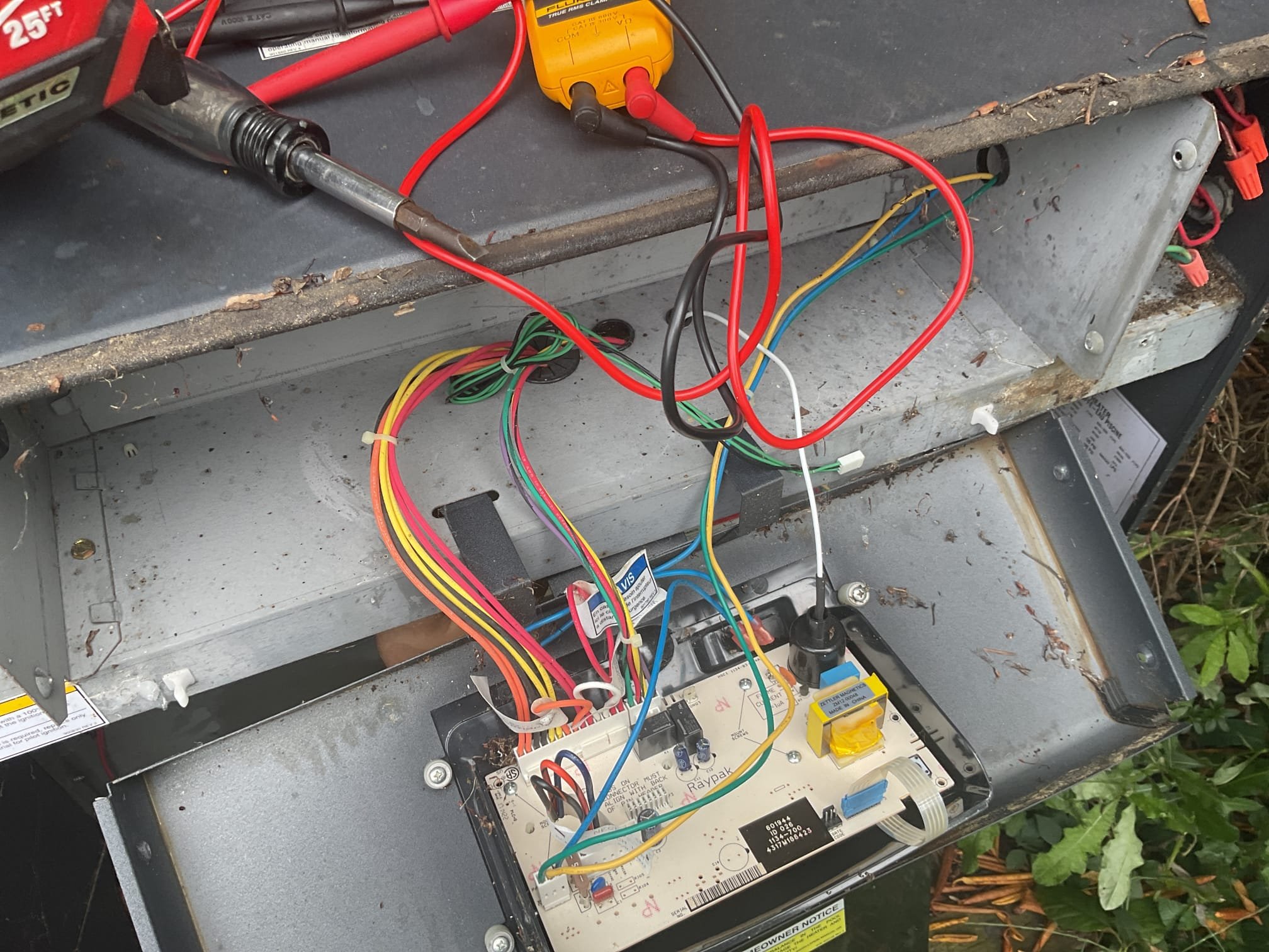 Fully assessed propane pool heater. Found pool heater locked out on sensor error. Looked up diagnostic and tested out sensor, it tested as open line sensor has failed. Our office to follow up with sensor replacement quote. 