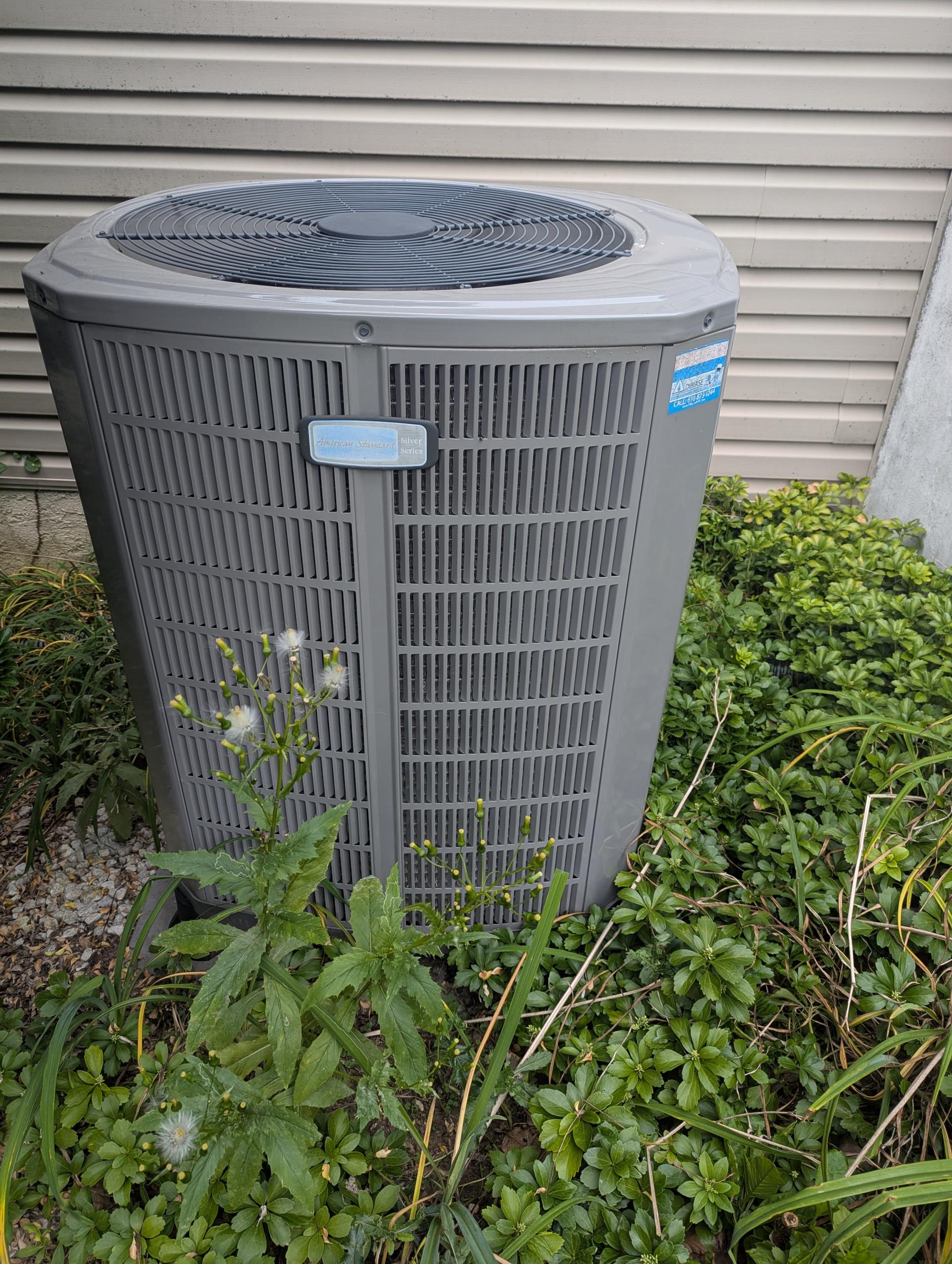 9/16/25 Barry
Completed AC tune up for 3.5 Ton American Standard heat pump system
Replaced Aprilaire 213 filter
Indoor and outdoor coils in good condition
Inspected wiring, controls, electric motors and components; left estimates for surge protectors
Measured temperature split and static pressure
Inspected drains; cleared EZ trap, tested pump; added treatment tabs to drain pan.
Checked integrity of compressor motor (mega ohm test)
Also checked electric heat amp draw 64A 15KW: Good
Assessed refrigerant charge checked pressures.
AC system operating well at this time.
Homeowner paid for plan renew and filter today 9/16/25 Barry
Completed AC tune up for 3.5 Ton American Standard heat pump system
Replaced Aprilaire 213 filter
Indoor and outdoor coils in good condition
Inspected wiring, controls, electric motors and components; left estimates for surge protectors
Measured temperature split and static pressure
Inspected drains; cleared EZ trap, tested pump; added treatment tabs to drain pan.
Checked integrity of compressor motor (mega ohm test)
Also checked electric heat amp draw 64A 15KW: Good
Assessed refrigerant charge checked pressures.
AC system operating well at this time.
Homeowner paid for plan renew and filter today