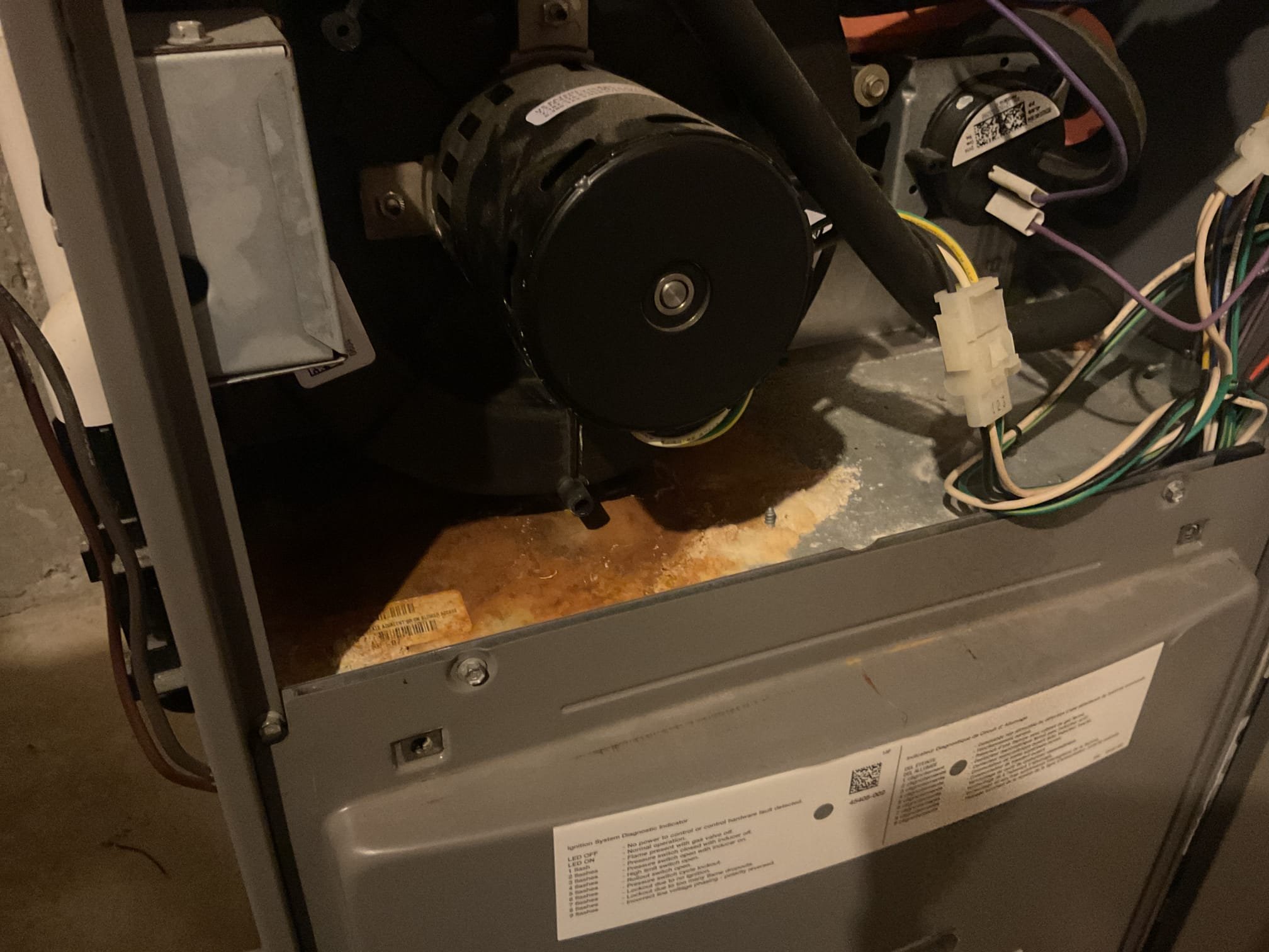 Fully assessed no cooling situation. Found system only working at an 11 degree temperature split. Found r 410a refrigerant pressures were 193/63 with 51 superheat, system is freezing up. Ran leak detector across evaporator coil and found bad refrigerant leak. Provided estimate to replace evaporator coil, but after looking at furnace and rust would recommend replacing gas furnace and a/c. Homeowner would like to be contacted to set up a time to have someone come out to give a replacement quote. Fully assessed no cooling situation. Found system only working at an 11 degree temperature split. Found r 410a refrigerant pressures were 193/63 with 51 superheat, system is freezing up. Ran leak detector across evaporator coil and found bad refrigerant leak. Provided estimate to replace evaporator coil, but after looking at furnace and rust would recommend replacing gas furnace and a/c. Homeowner would like to be contacted to set up a time to have someone come out to give a replacement quote.