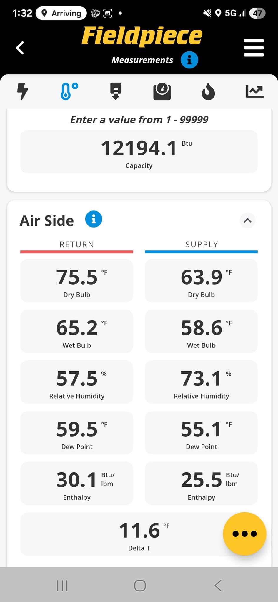 Found unit off on arrival.  Turned on and found noise present at outdoor unit during startup.  Noise ceased after 3 minutes of operation.  Measured charge and found superheat less than 1 degf again.  Measured temps and recorded all readings.  Ductwork is marginal.  Recommend new txv and remove and weigh in new charge.